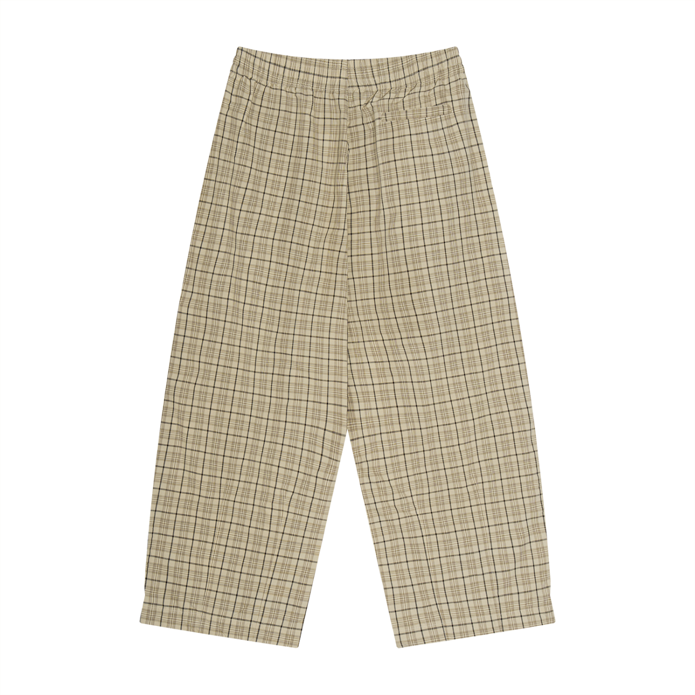 Unisex Plaid Wide Leg Pants