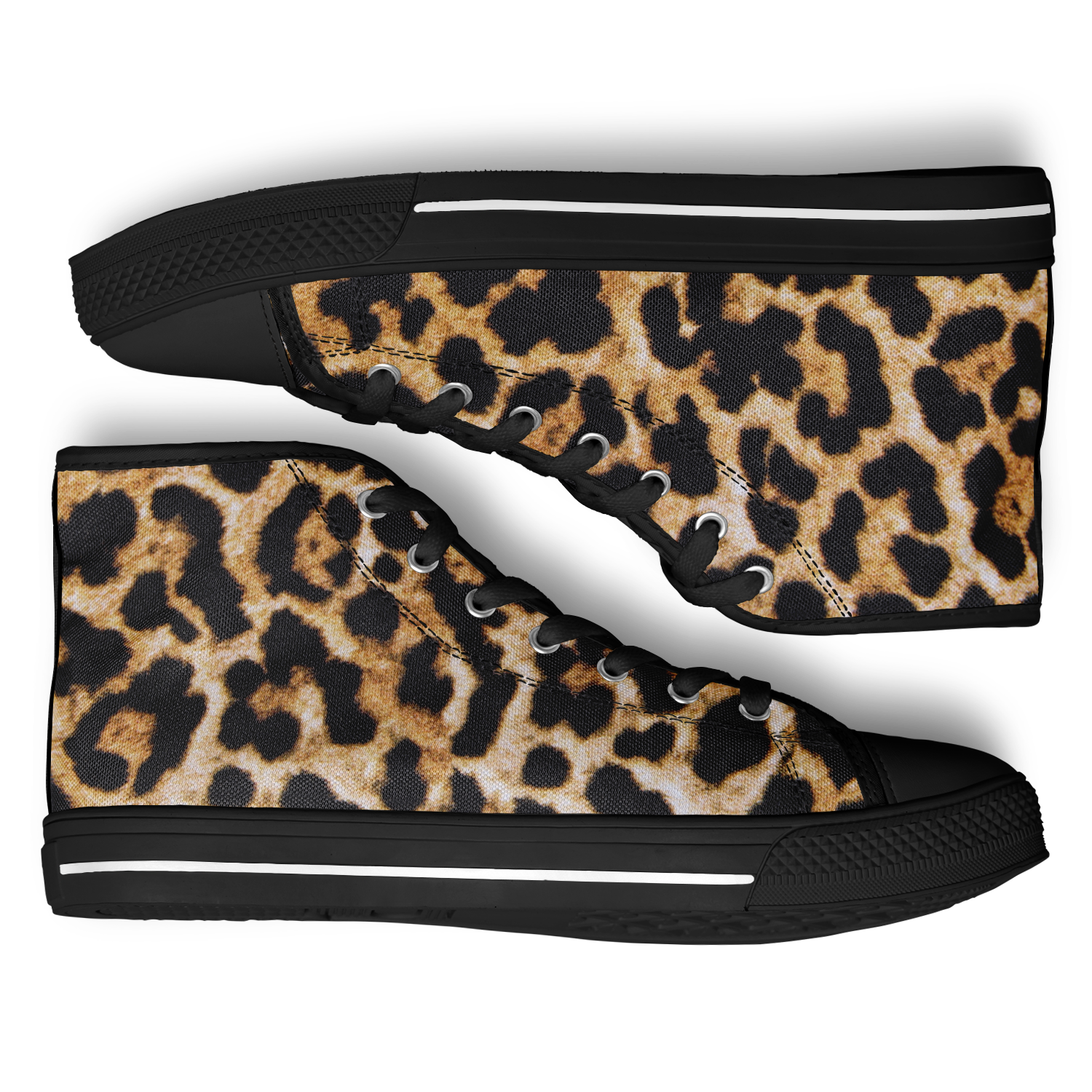 SNE4K | high top | leopard print | black details