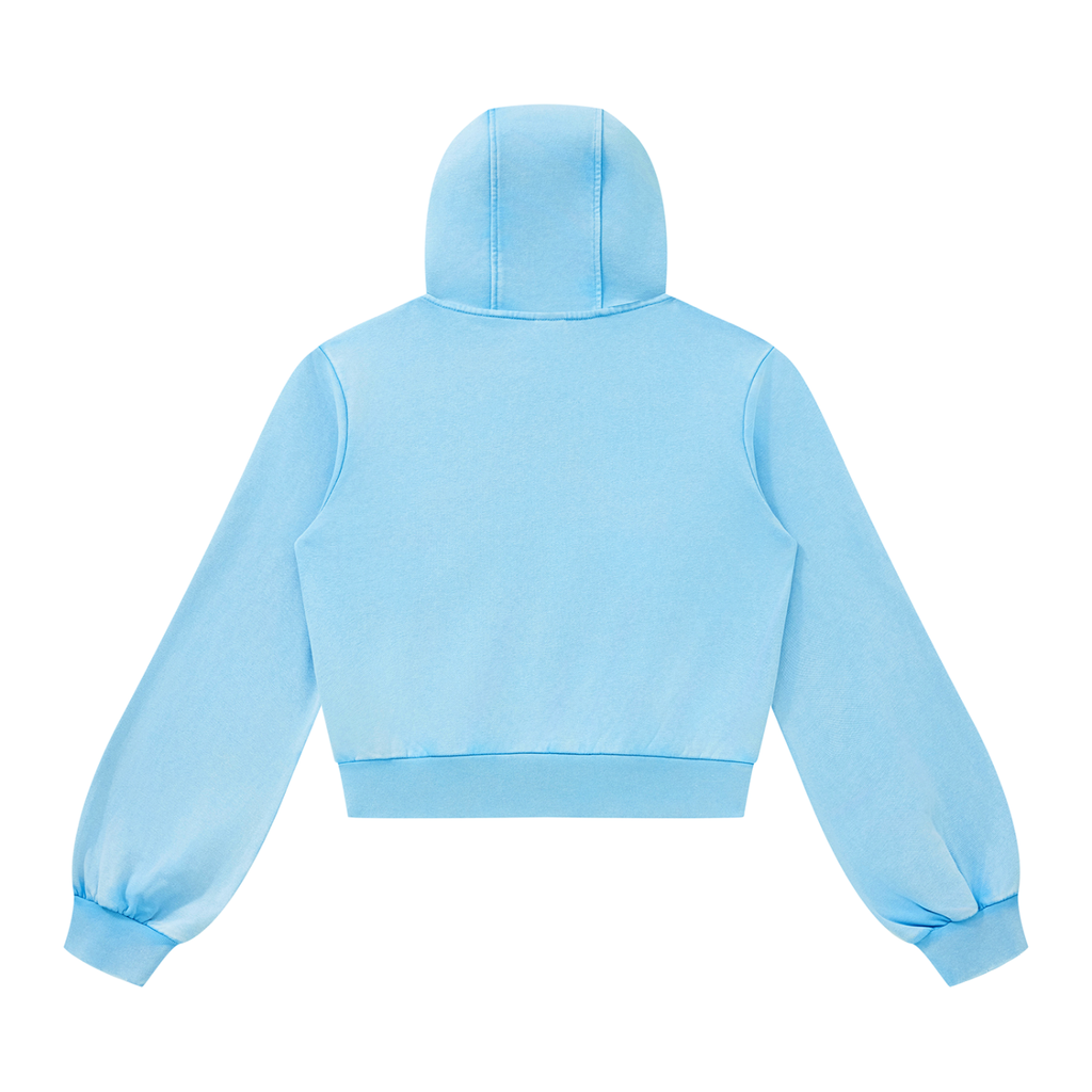 W | vintage wash full zip hoodie