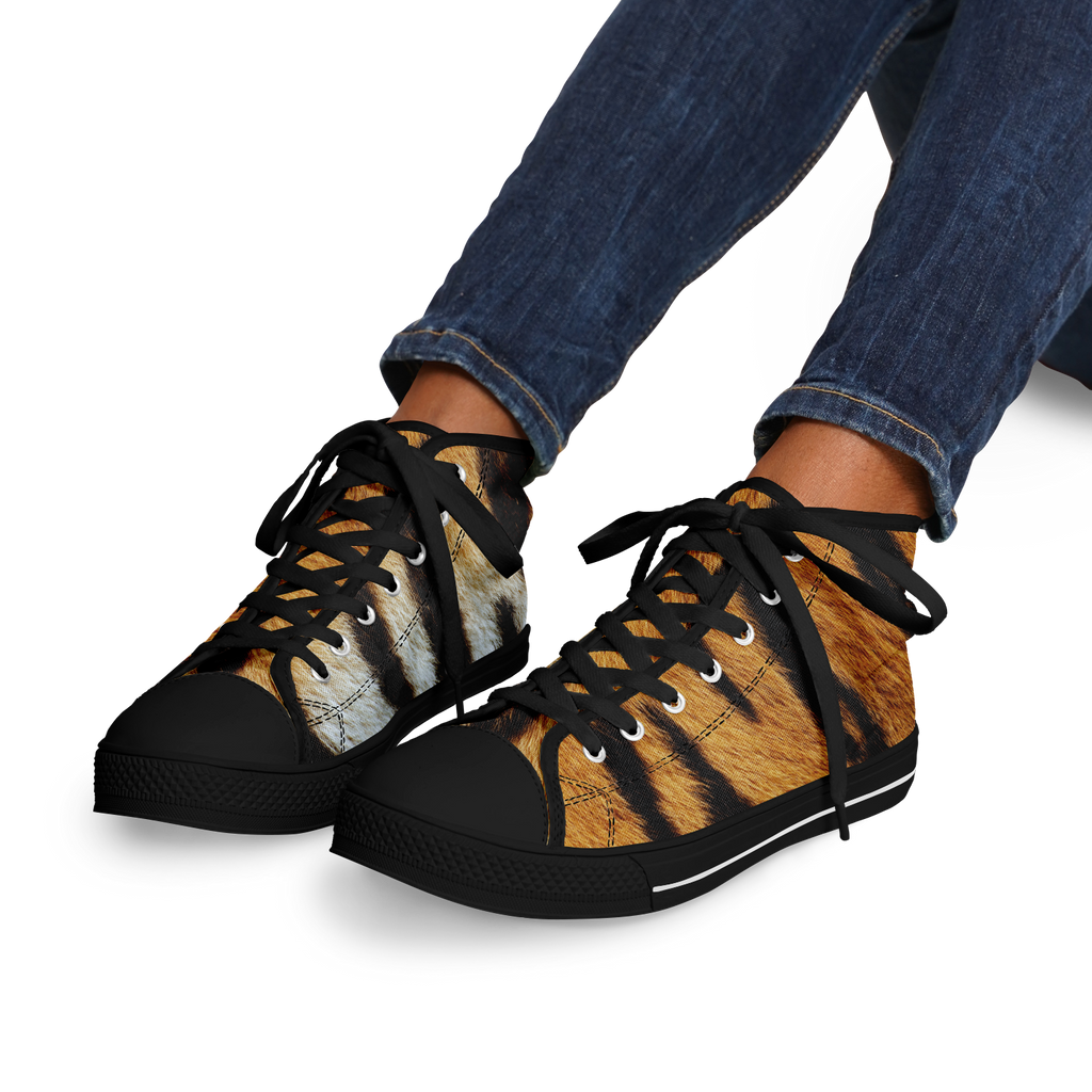 SNE4K | high top | tiger stripes | black details