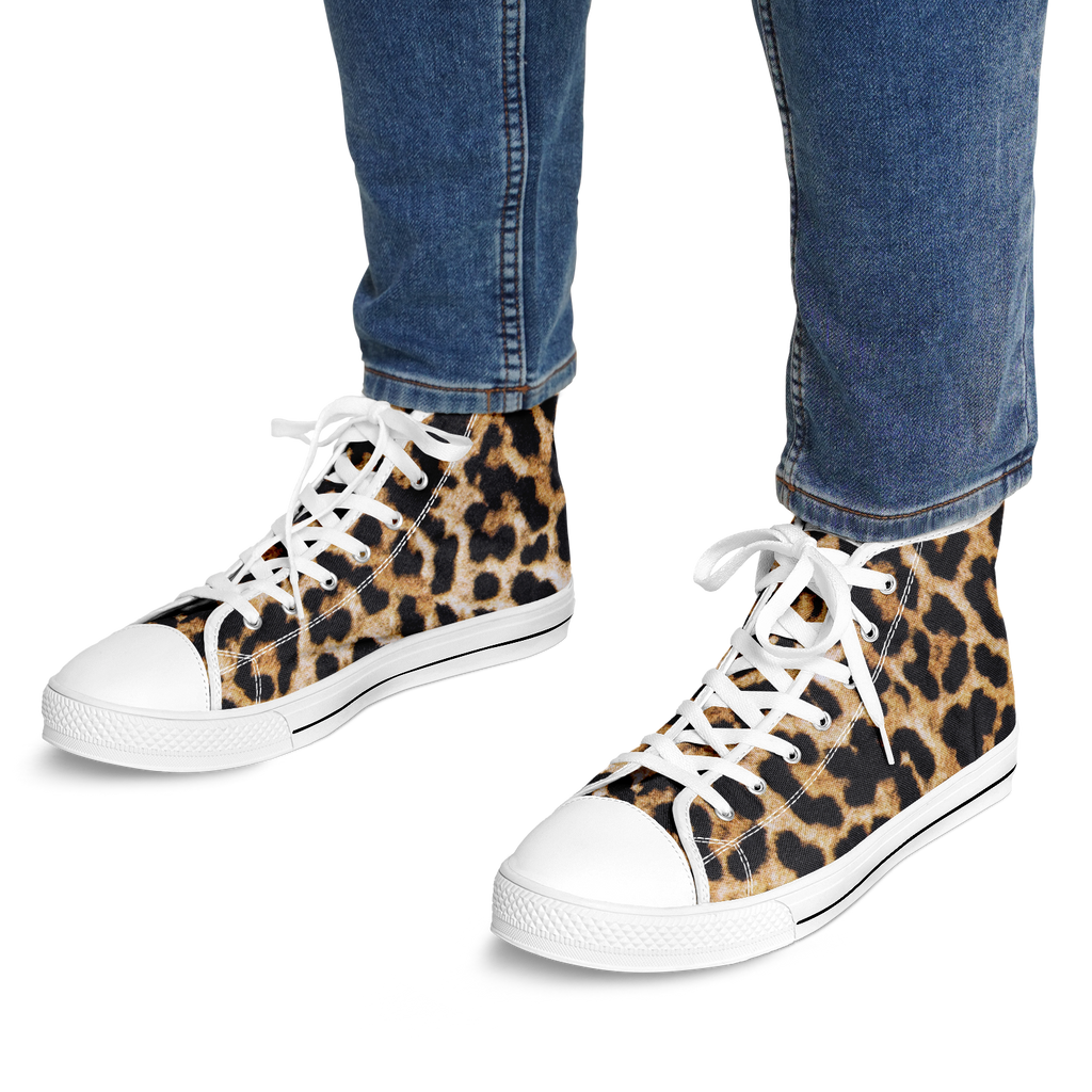SNE4K | high top | leopard print | white details