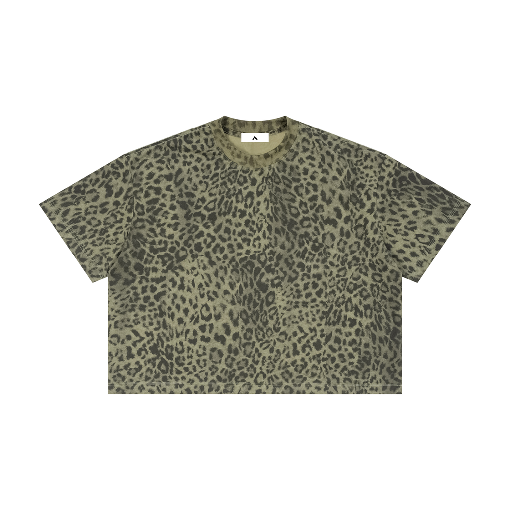 all,ut0079,arcaprl,leopard print,animal print,boxy,t-shirt,tee,arcadia apparel,one-size
