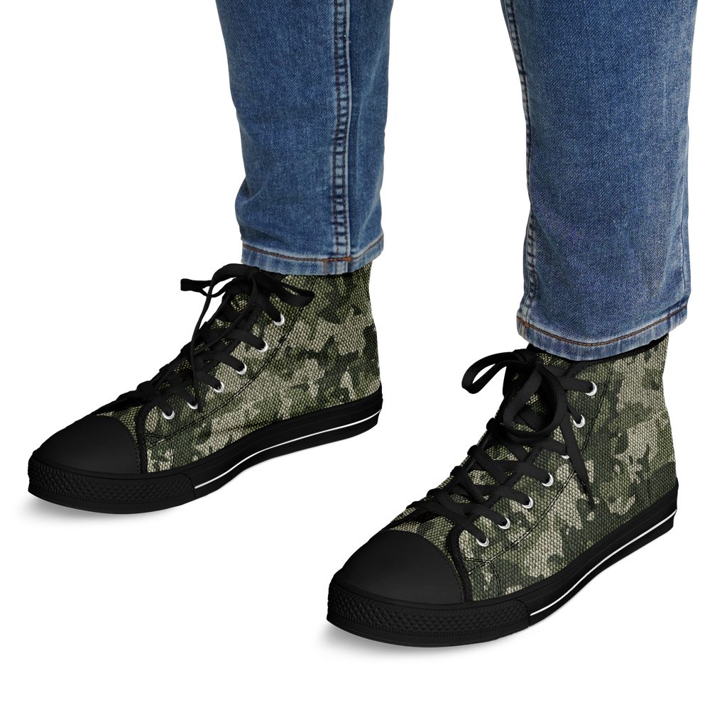 HIGH TOP | green camo | black sole - Arcadia Apparel