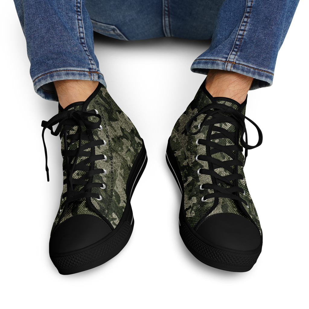 HIGH TOP | green camo | black sole - Arcadia Apparel