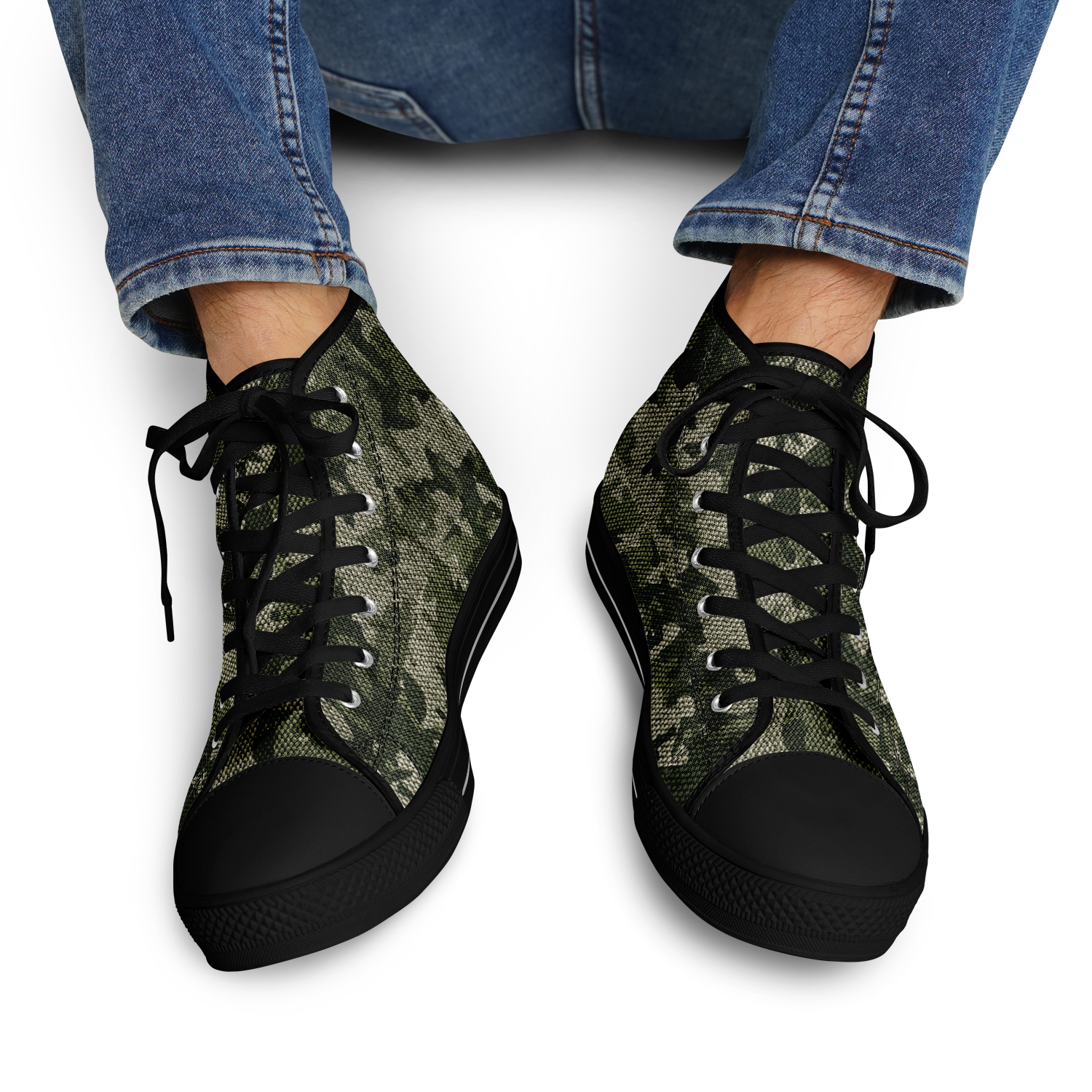 HIGH TOP | green camo | black sole - Arcadia Apparel