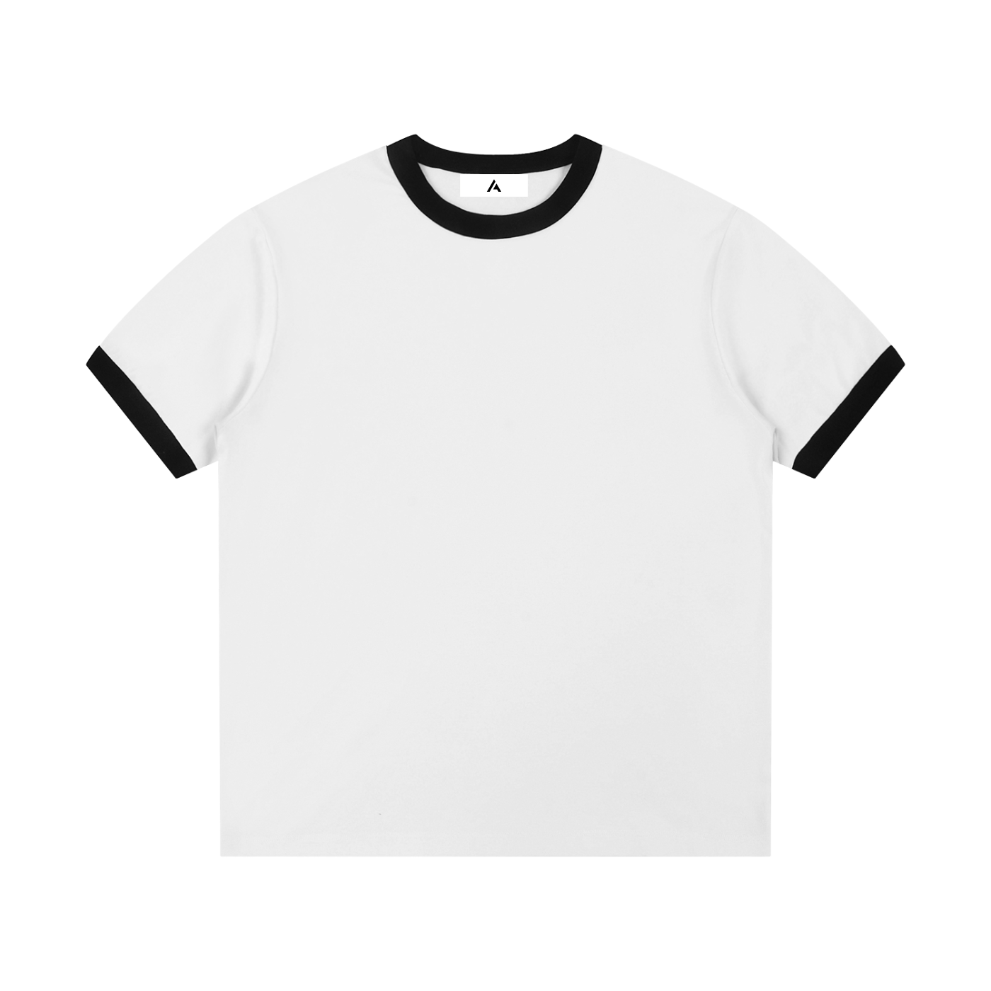 all,arcaprl,contrast,edge,ribbed,crewneck,t-shirt,one-size,upper body,rt0046