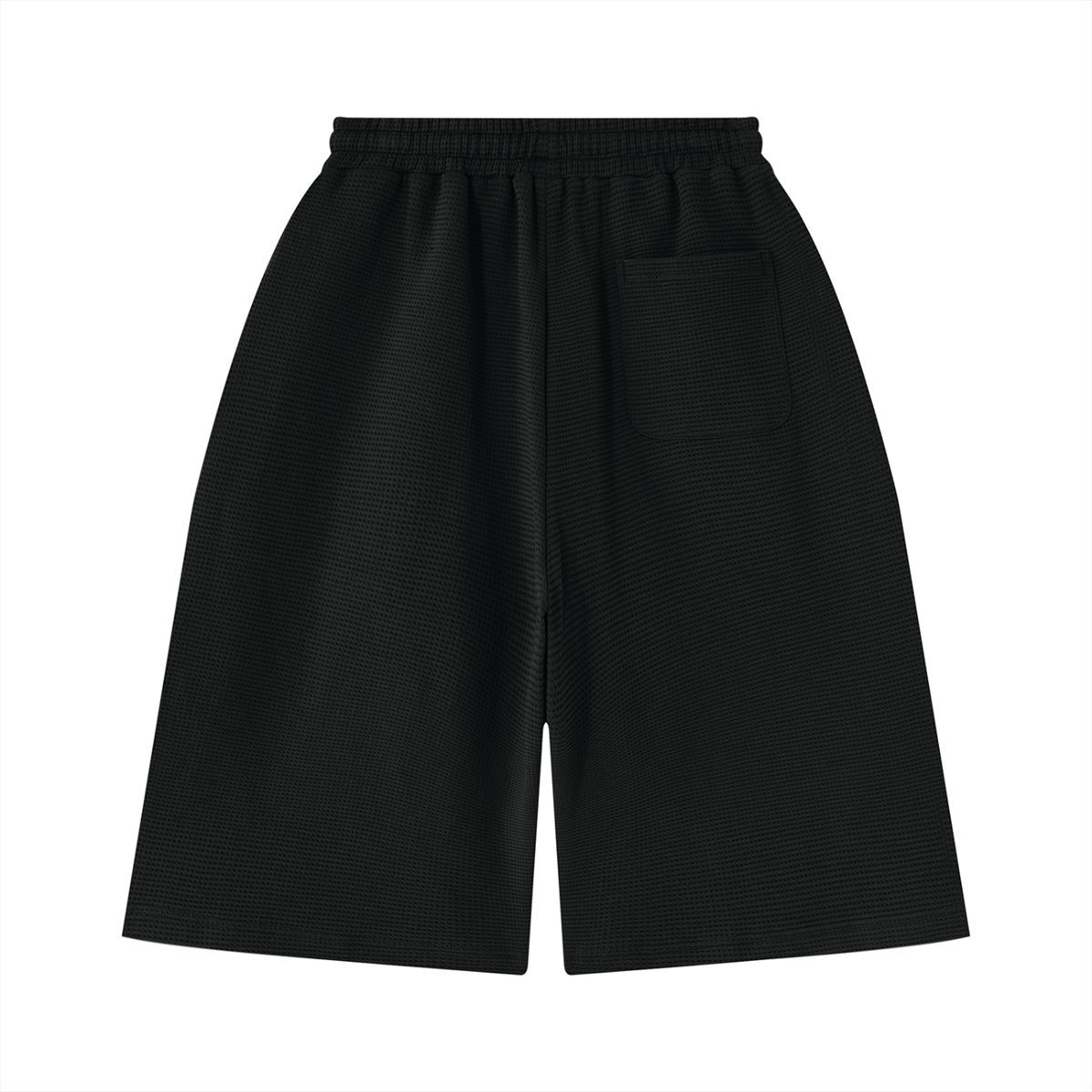O | wide-leg waffle shorts