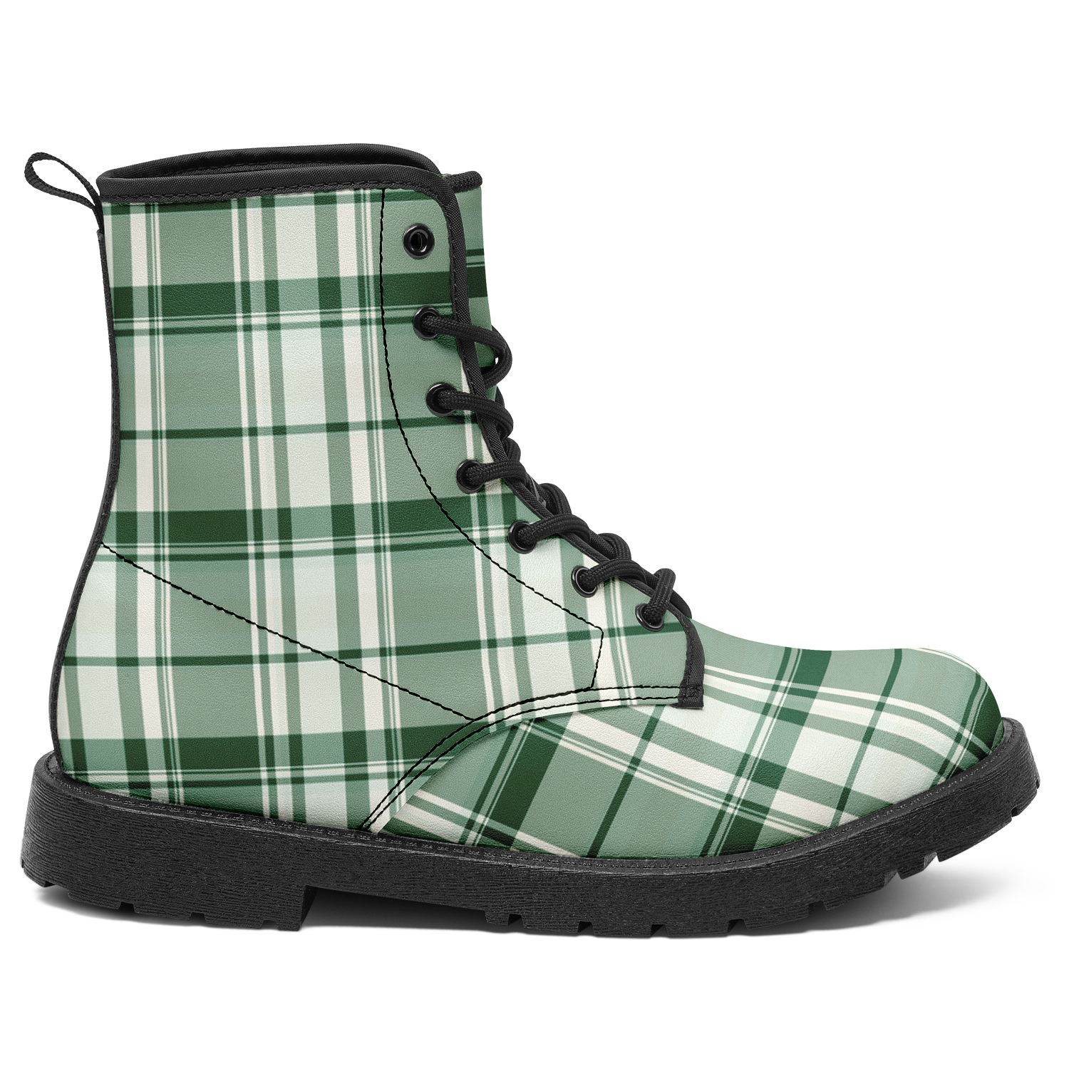 N | city strider boot | green plaid - Arcadia Apparel
