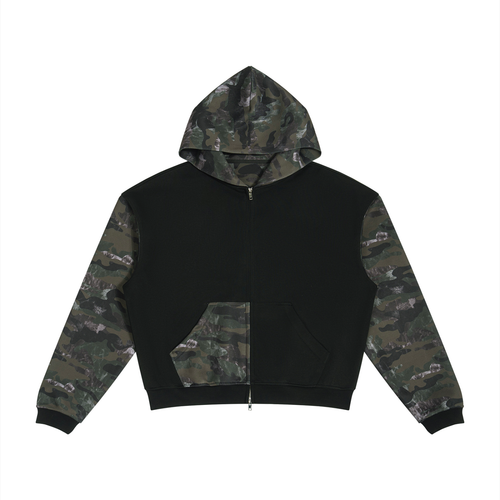 all,arcaprl,ut0219,one,size,upper,body,color,colour,block,colorblock,colourblock,camo,fullzip,full,zip,boxy,hoodie