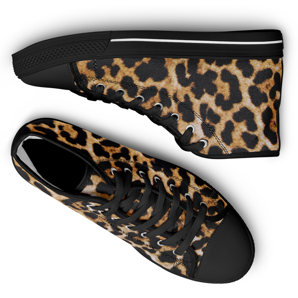 SNE4K | high top | leopard print | black details