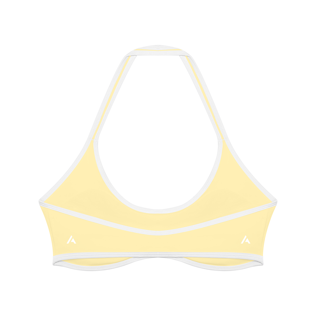 W | halter colour block yoga sports bra
