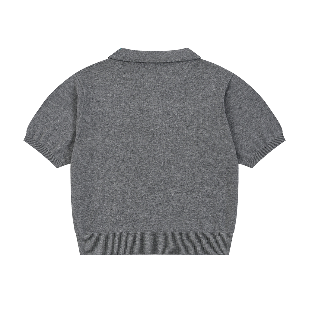 all,arcaprl,womens,women,womans,woman,knit,cotton,polo,shirt,upper,body,half,button,boxy