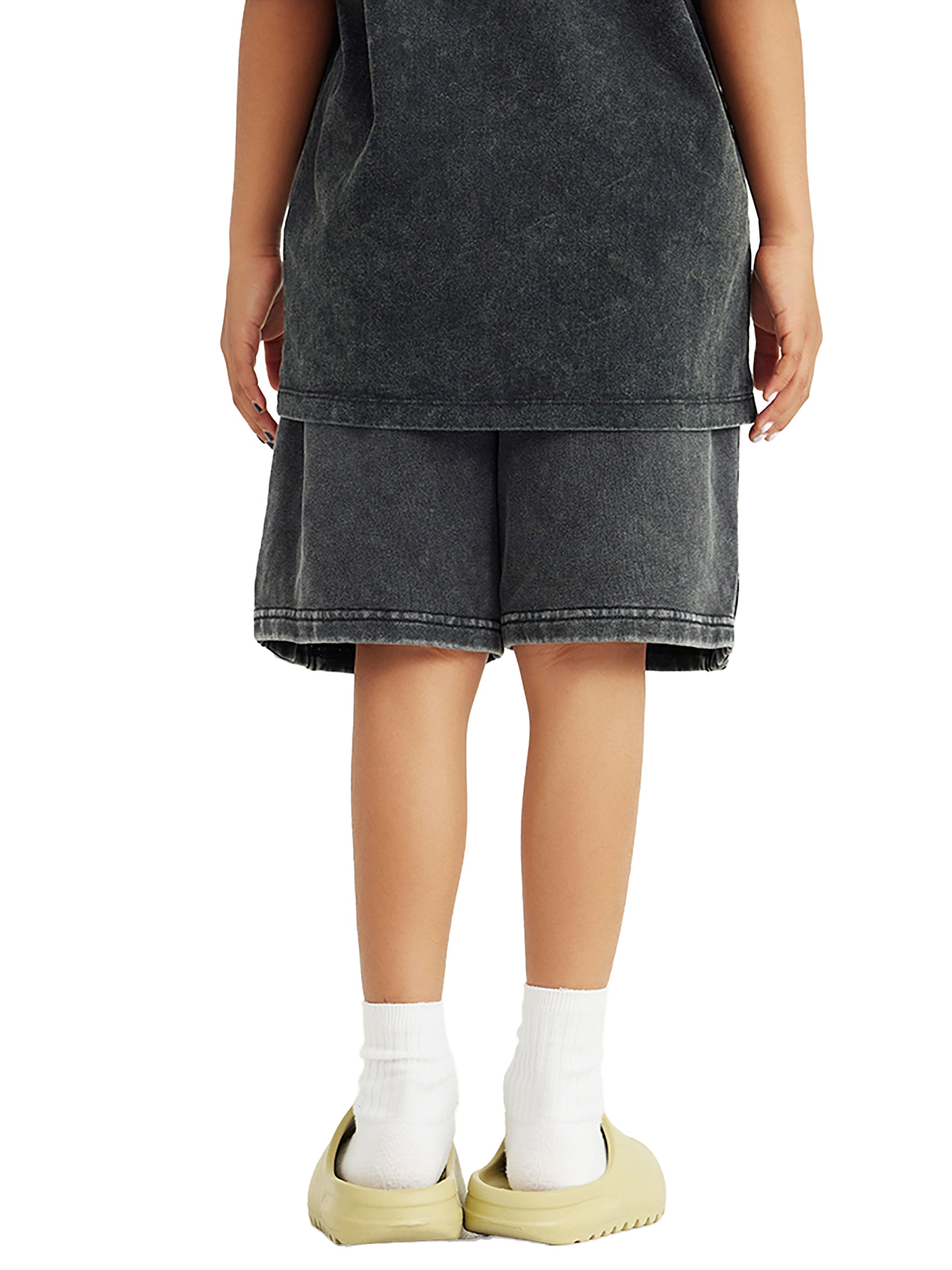 K | snow-washed kids' shorts