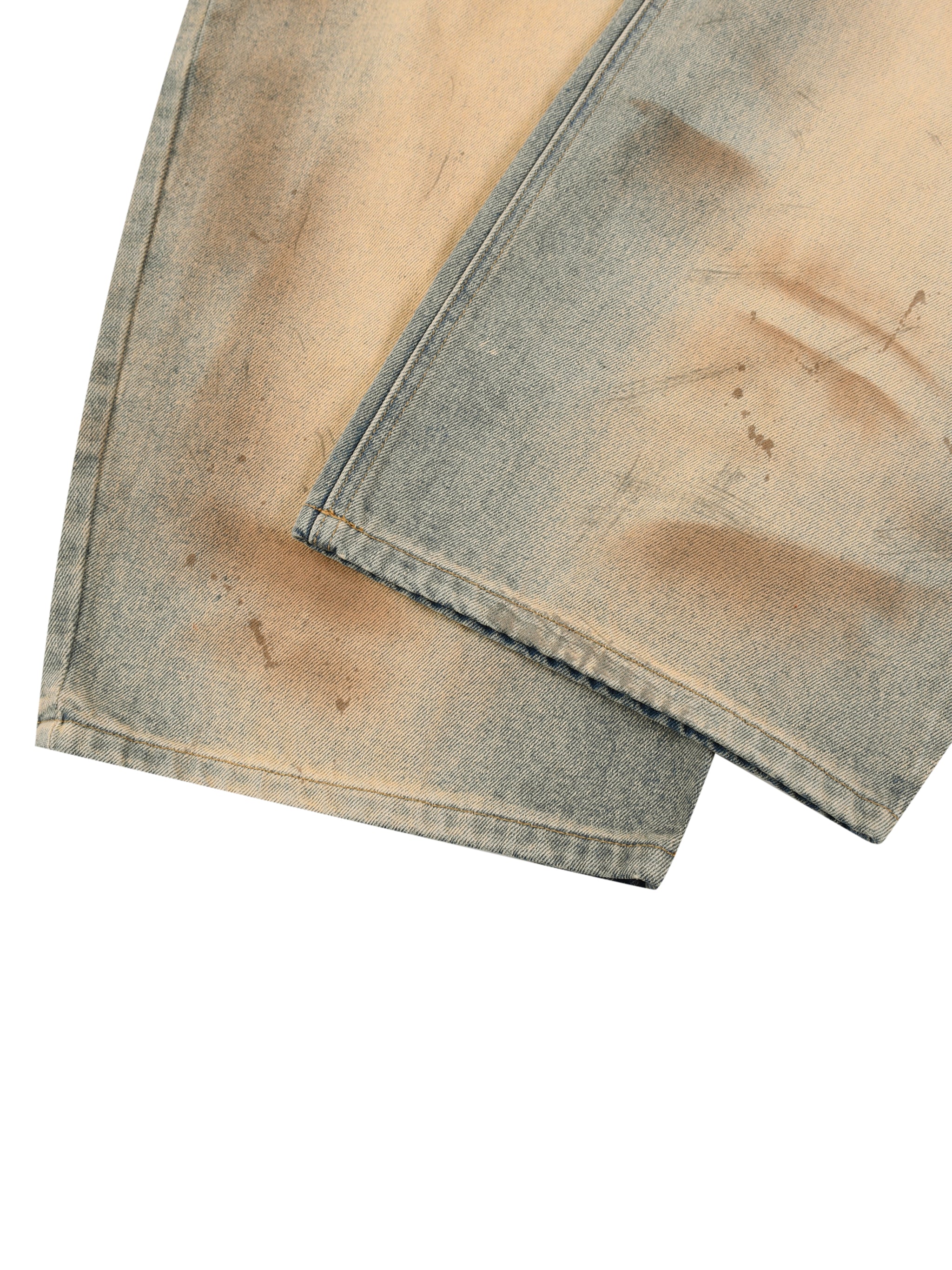 M | vintage wash barrel leg jeans