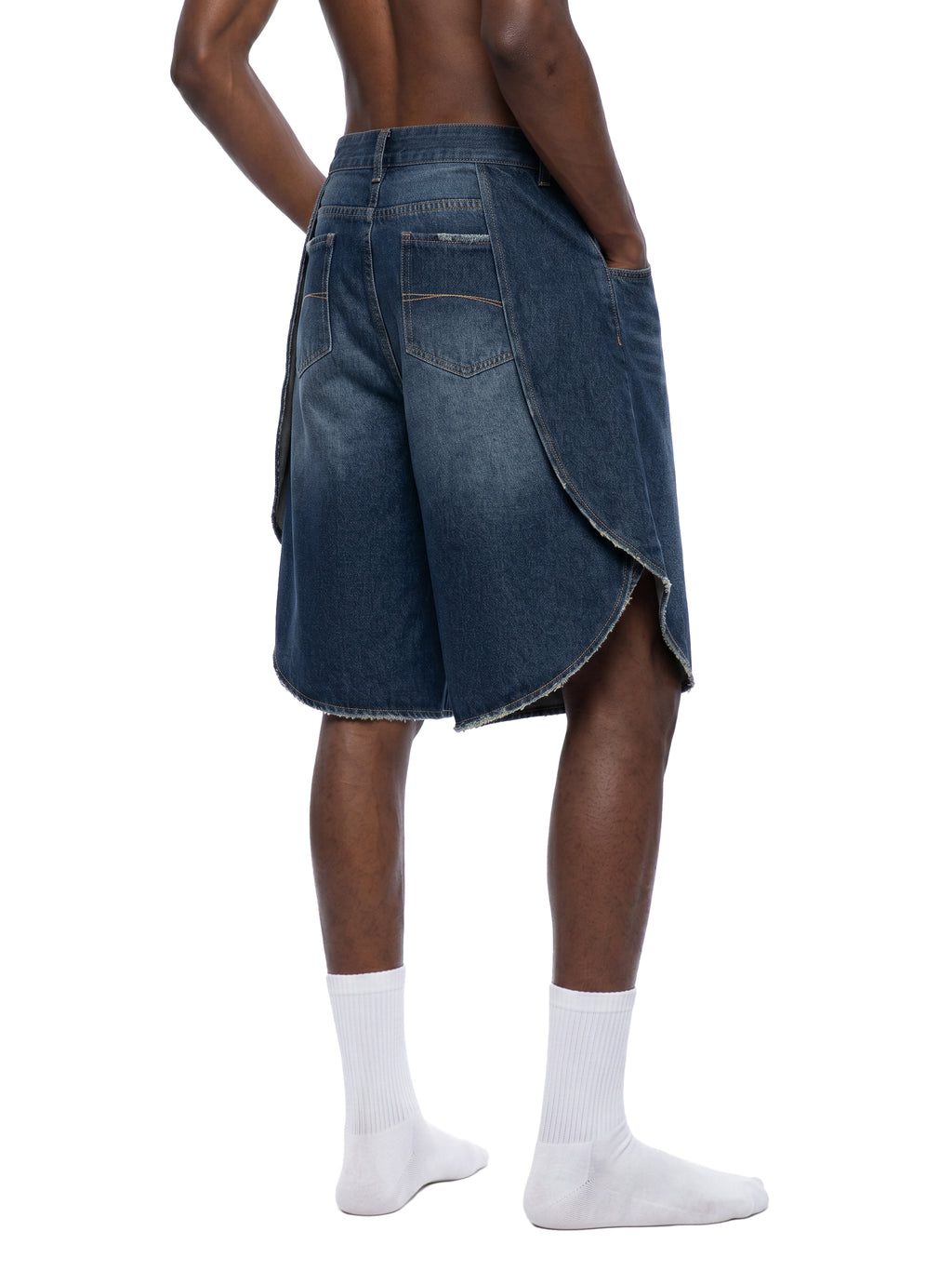 M | Wide Leg Denim Surf Shorts