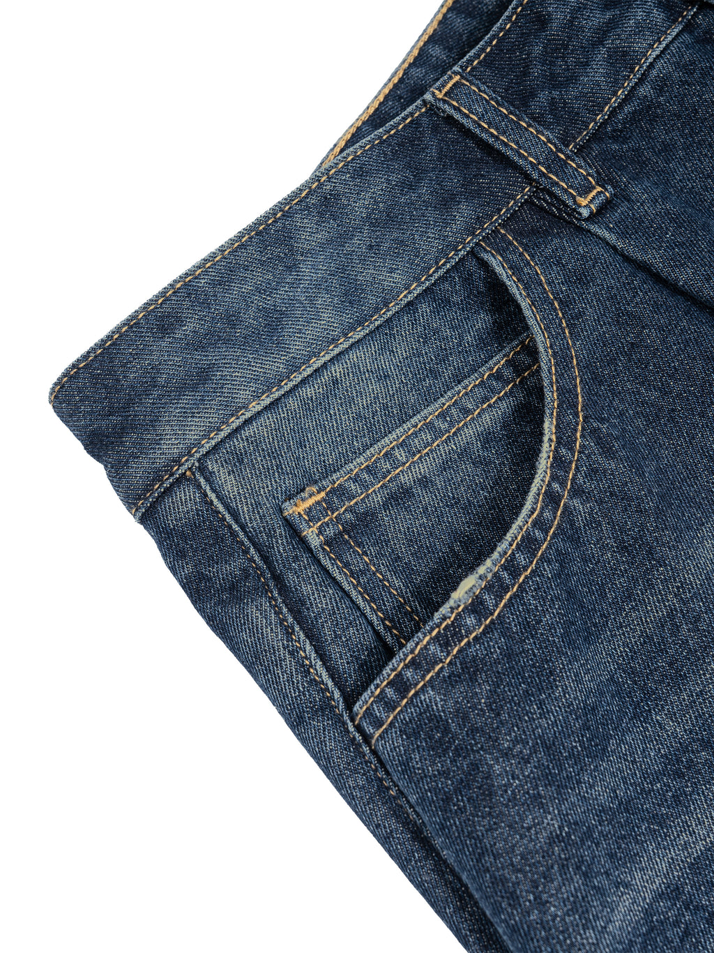 M | Wide Leg Denim Surf Shorts