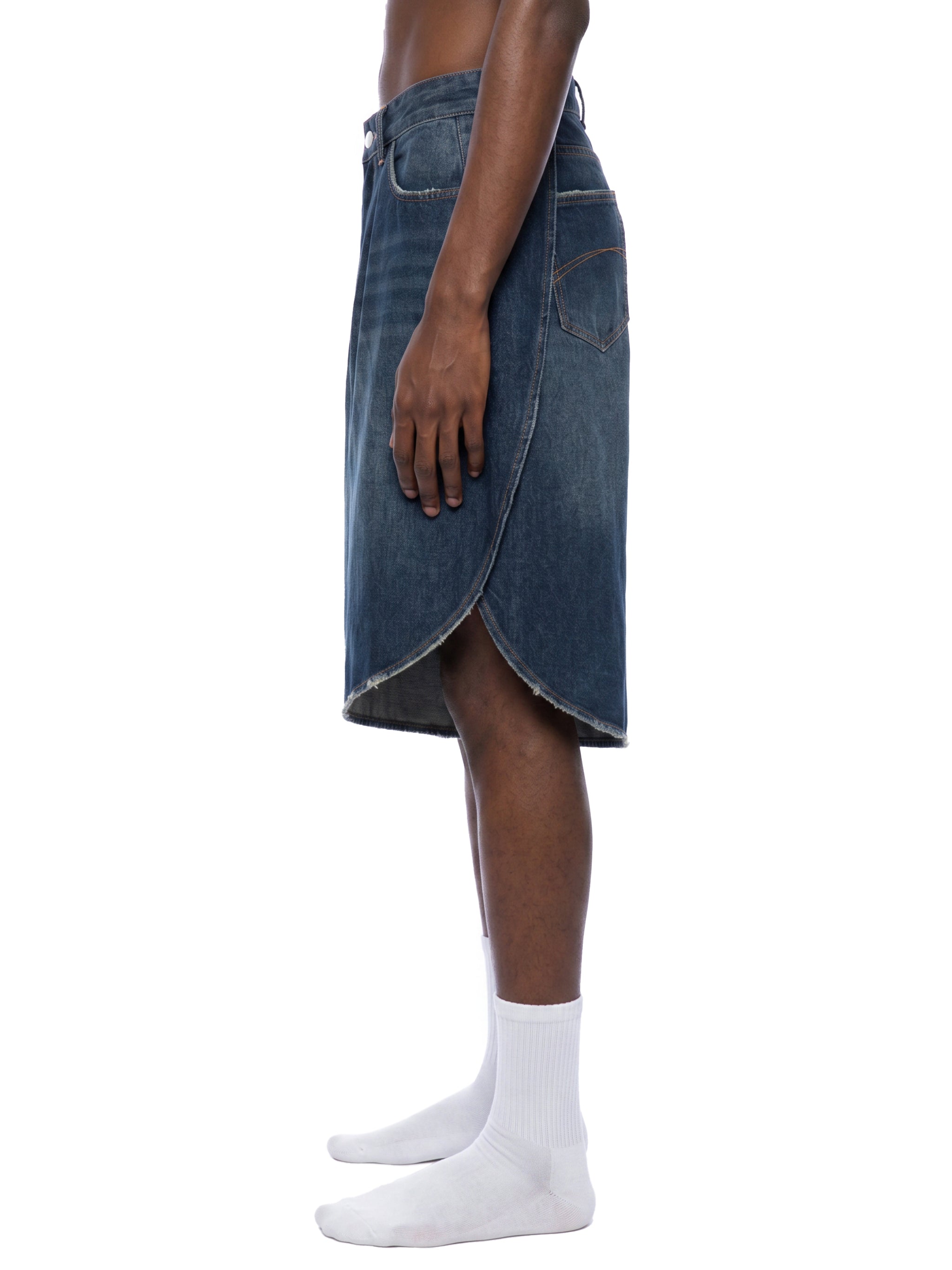 M | Wide Leg Denim Surf Shorts