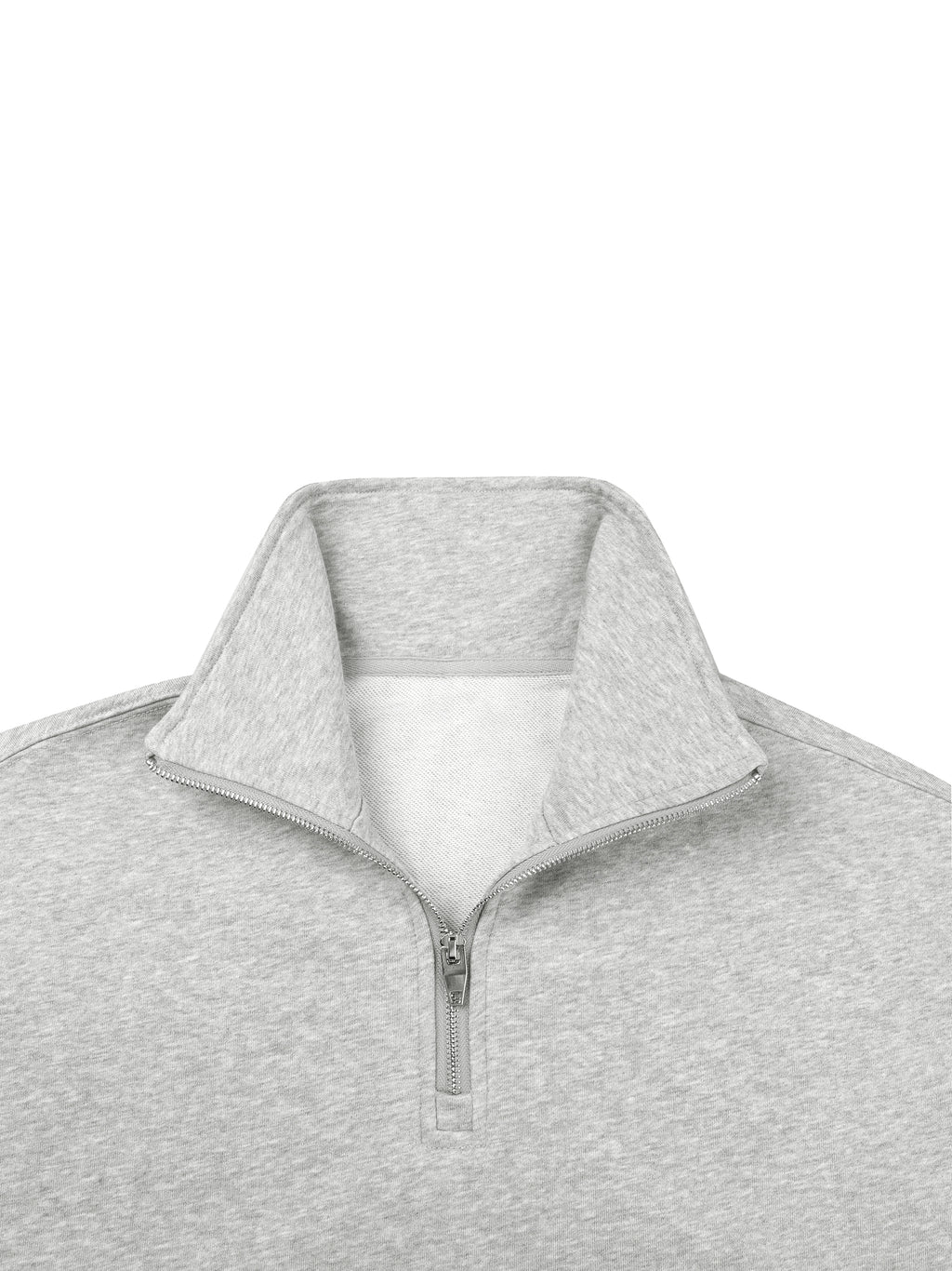 O | quarter-zip drop shoulder sweatshirt
