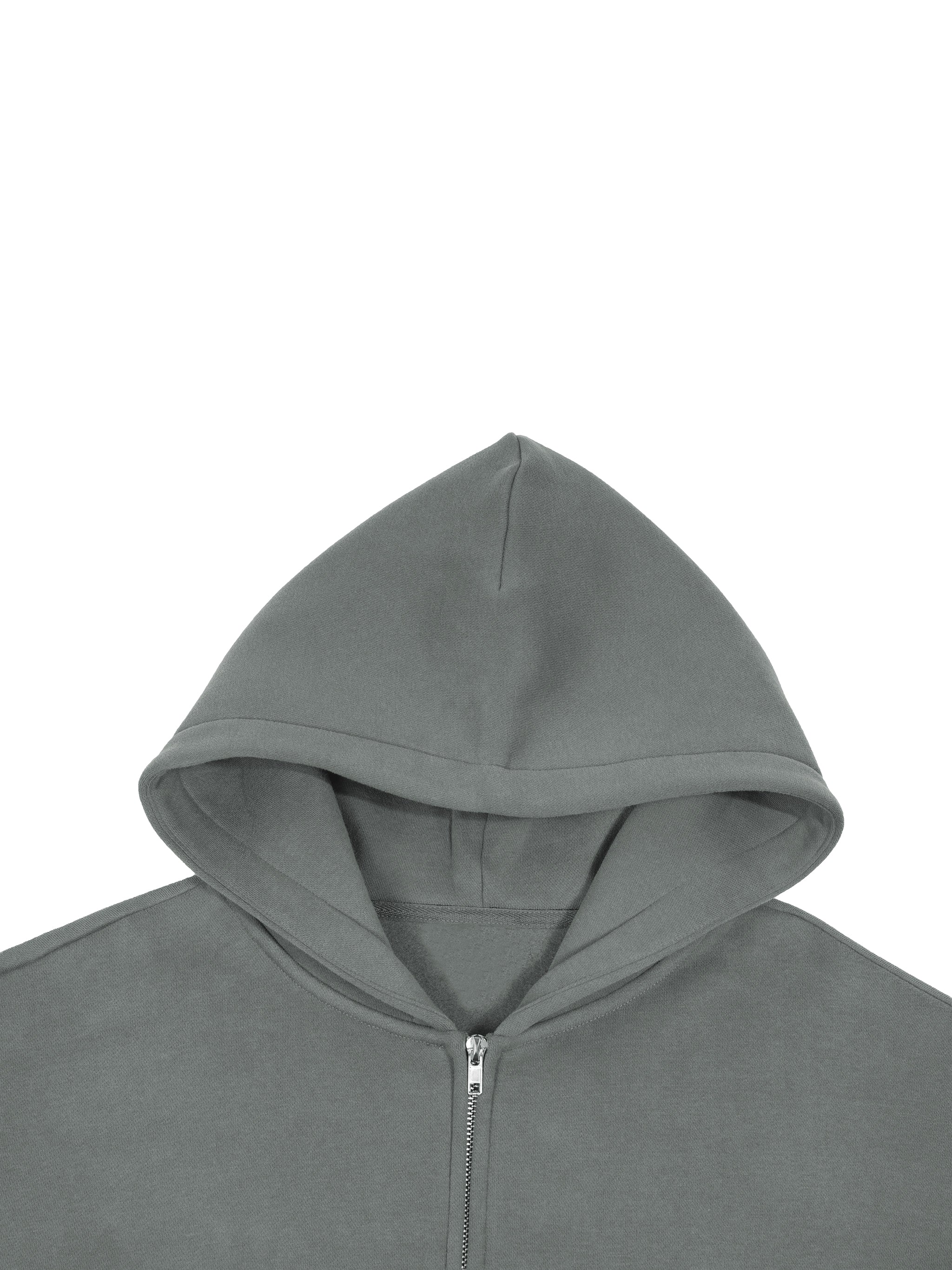 O | colour block fleece full-zip hoodie