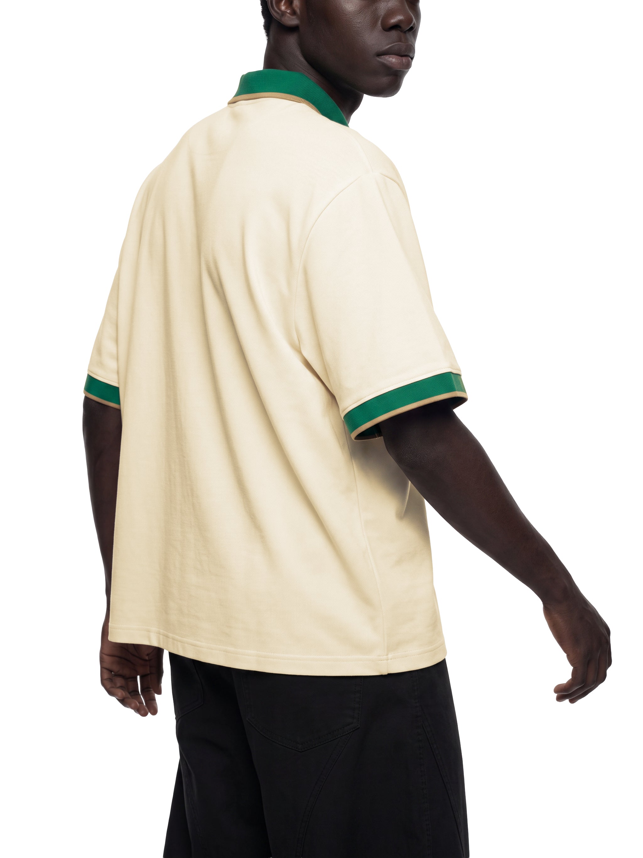 O | colour block polo shirt