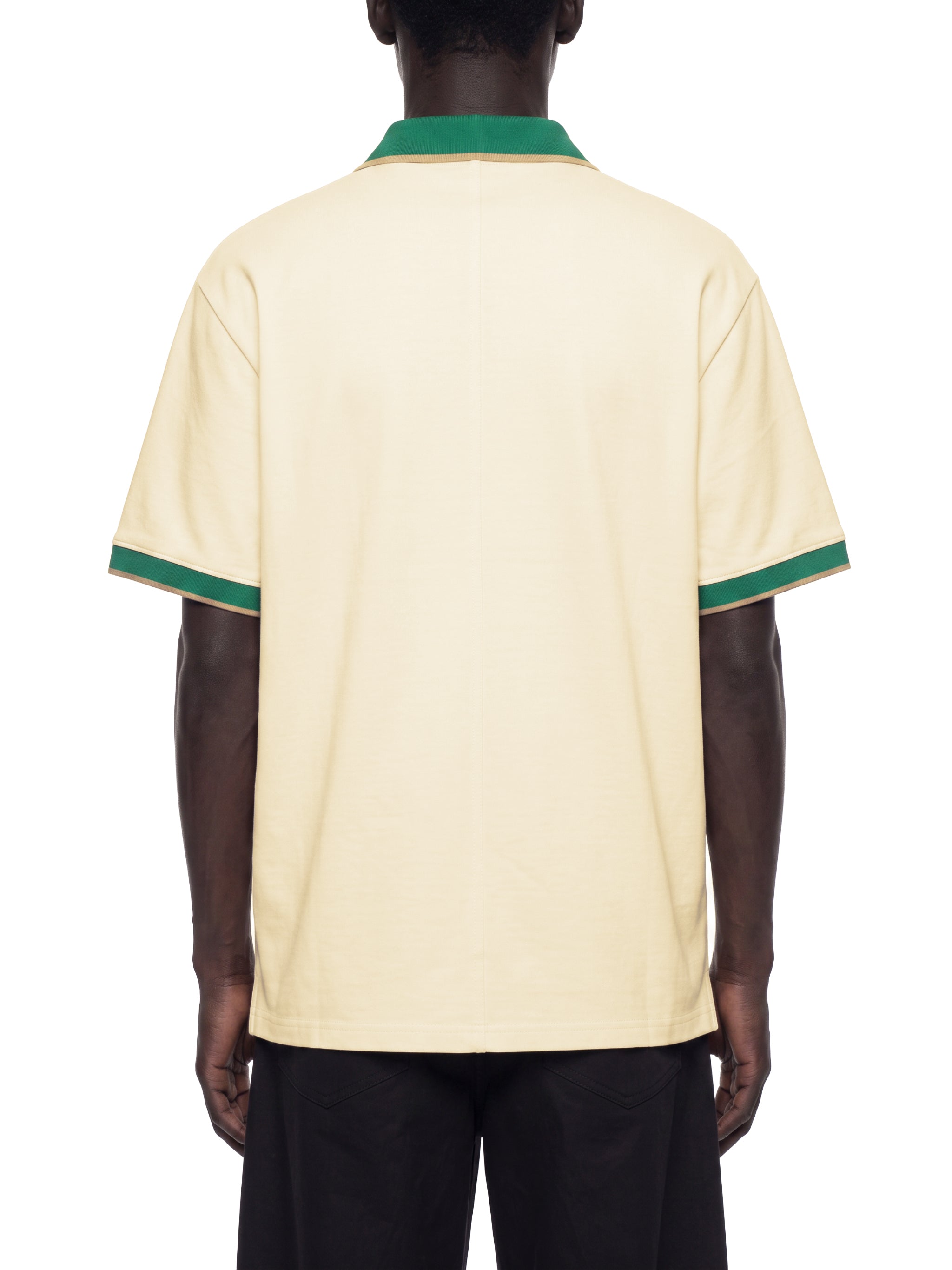 O | colour block polo shirt