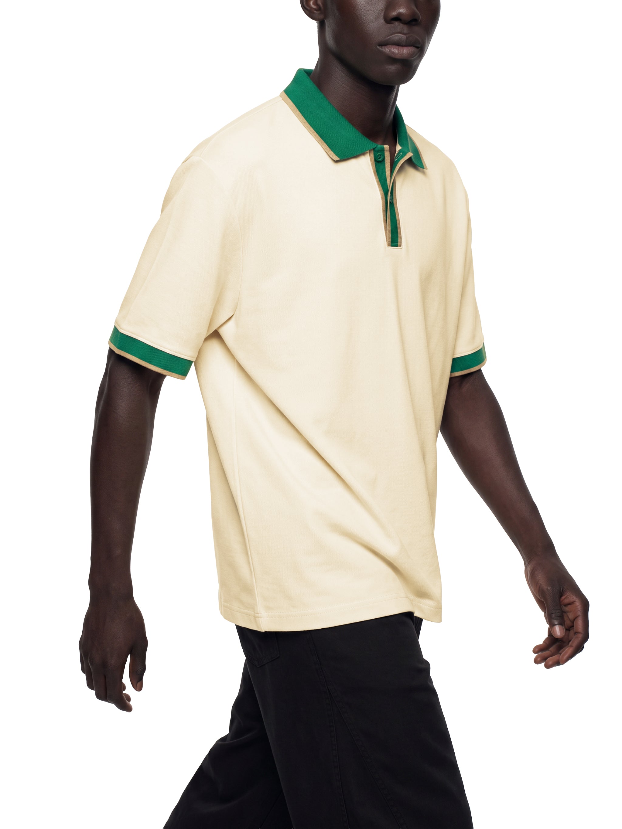 O | colour block polo shirt