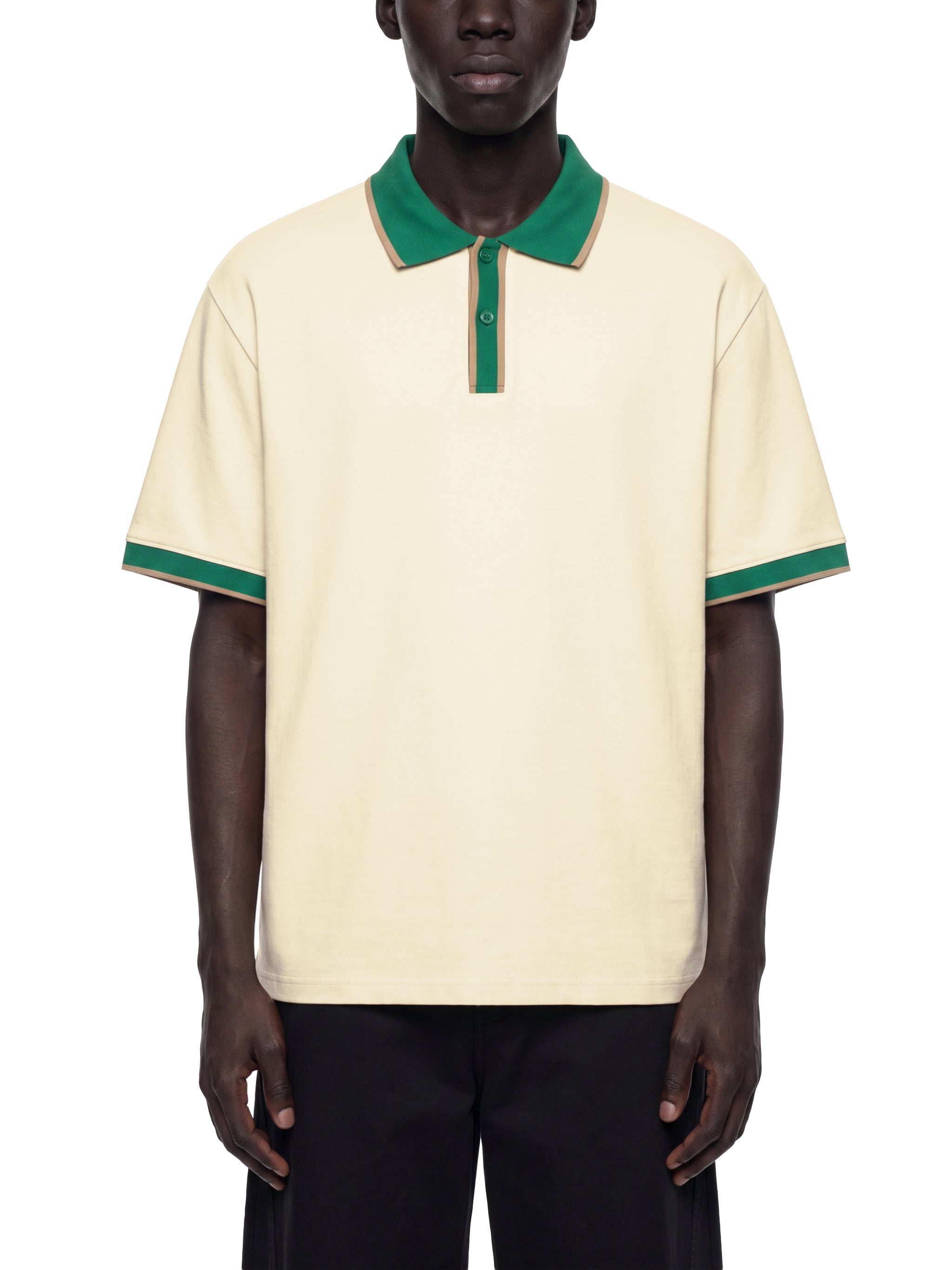 O | colour block polo shirt