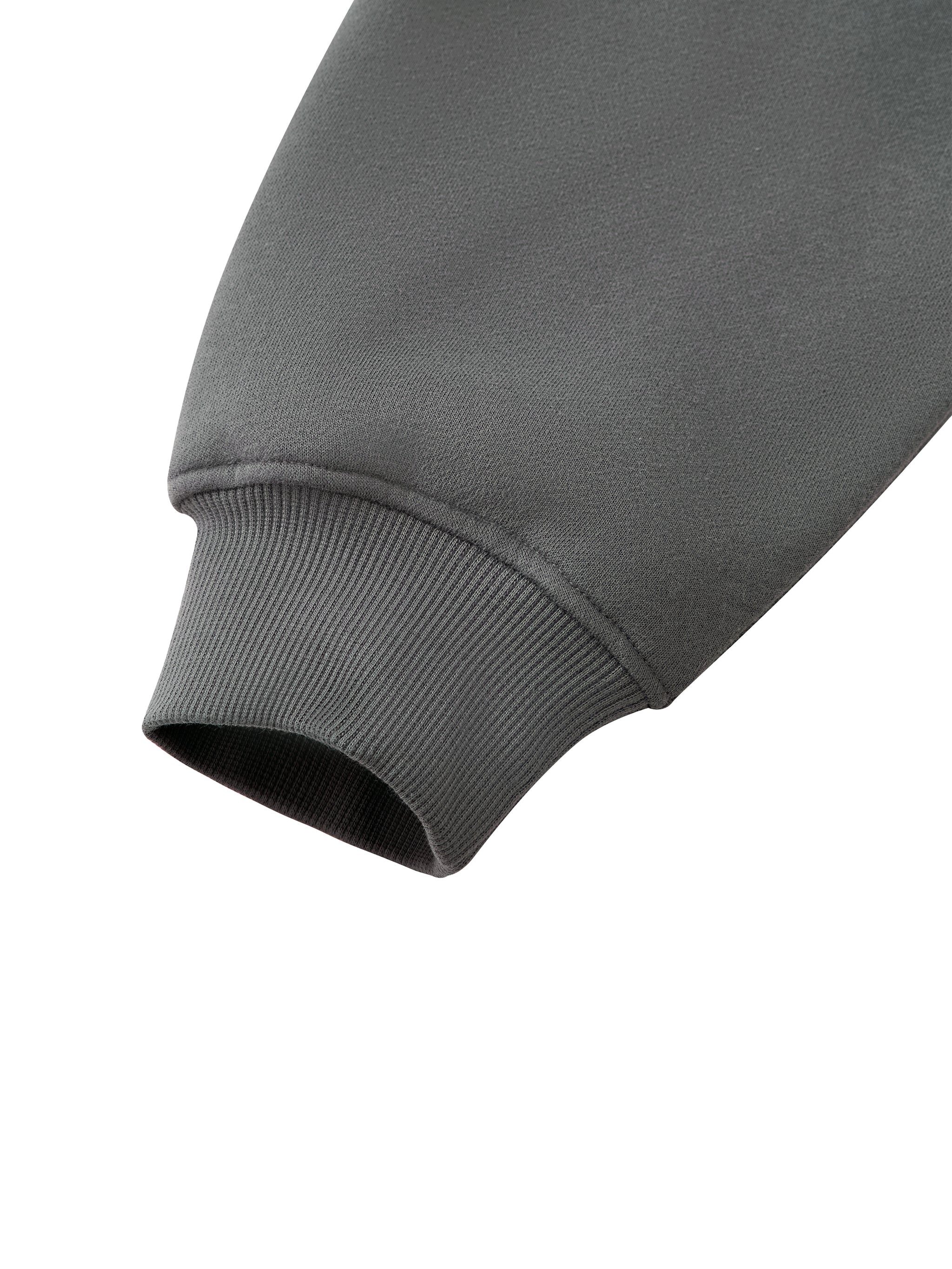 O | fleece raglan colour block hoodie