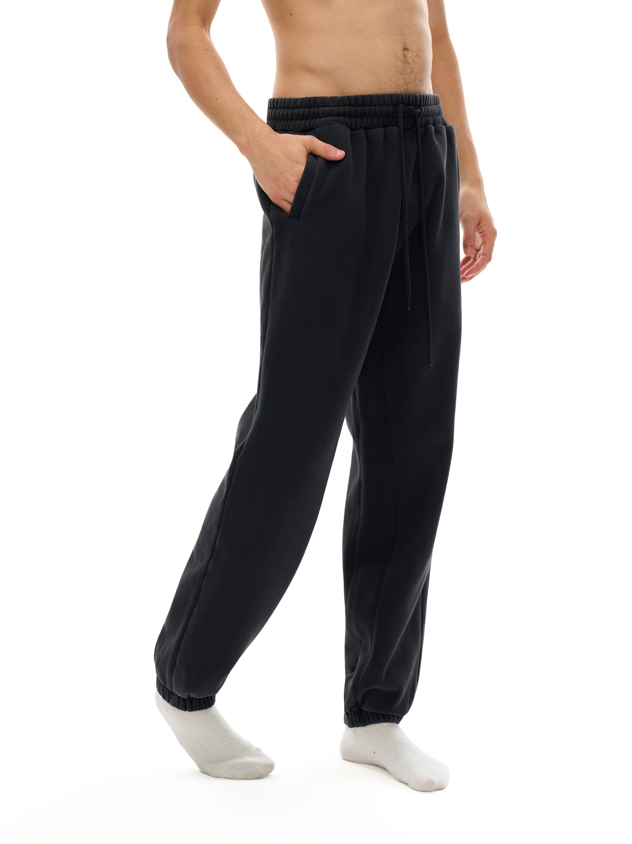 O | fleeced jogger sweatpants