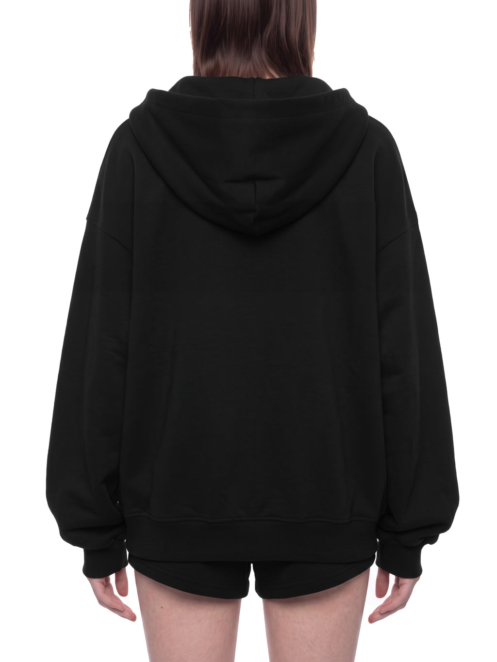 O | oversized chunky-zip boxy hoodie