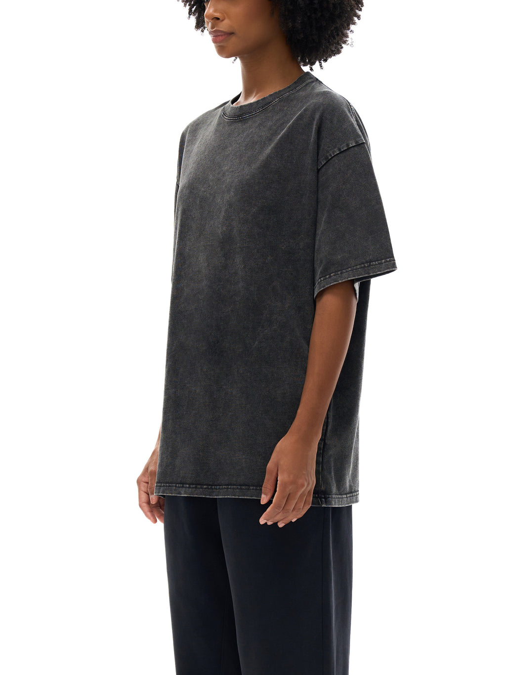O | snow washed oversized cotton t-shirt