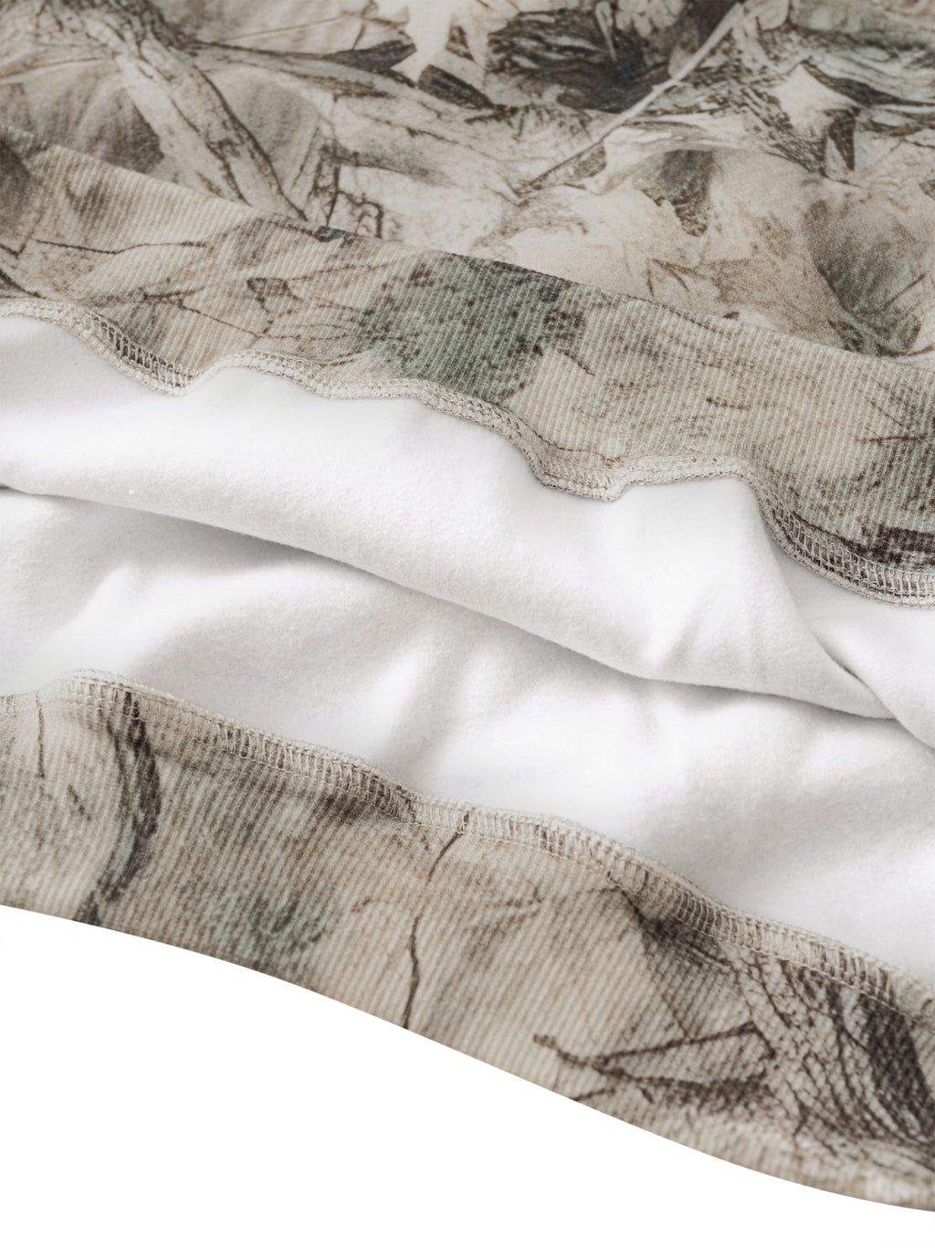 O | oversized fleece tree camo hoodie