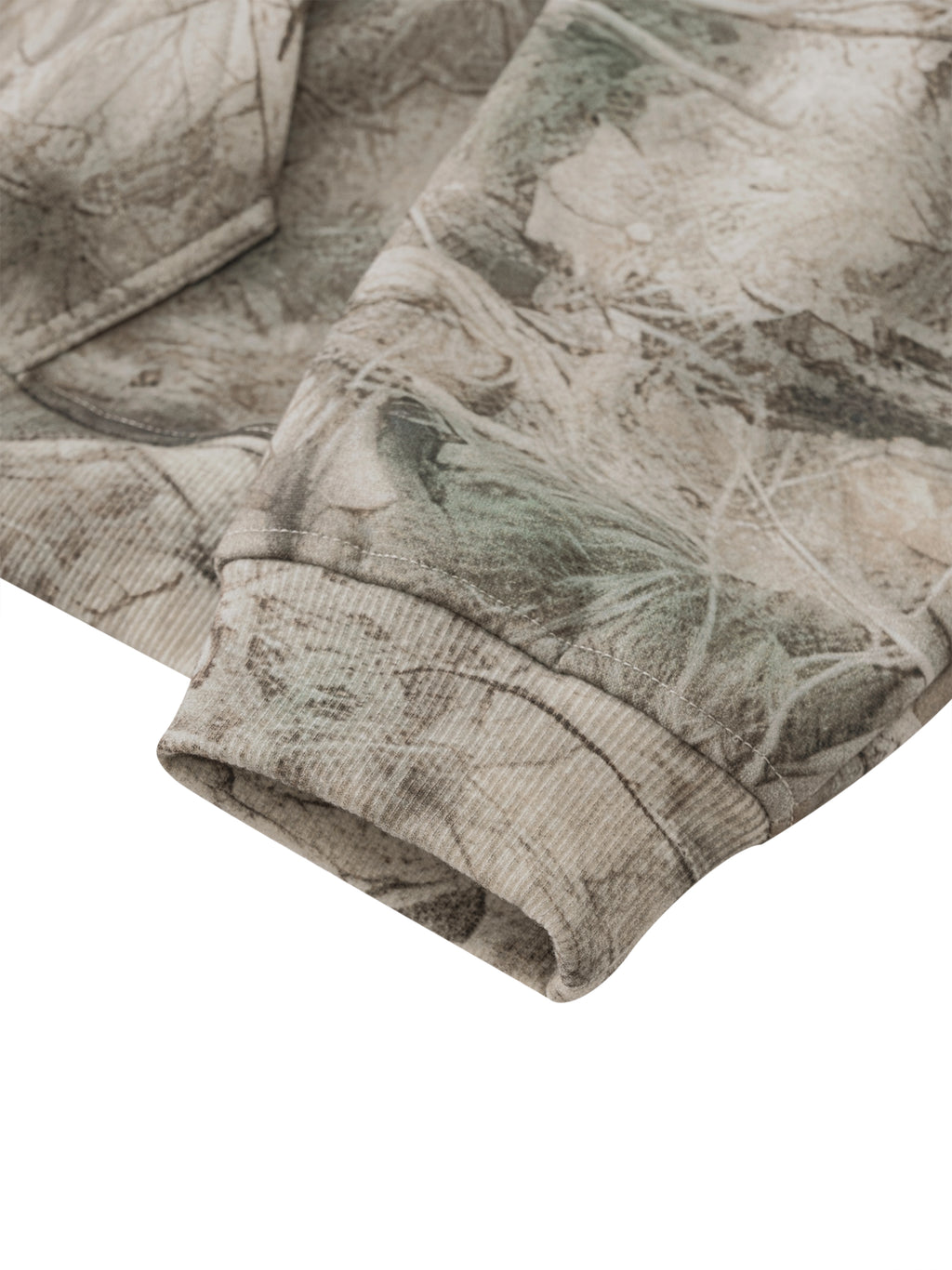 O | oversized fleece tree camo hoodie