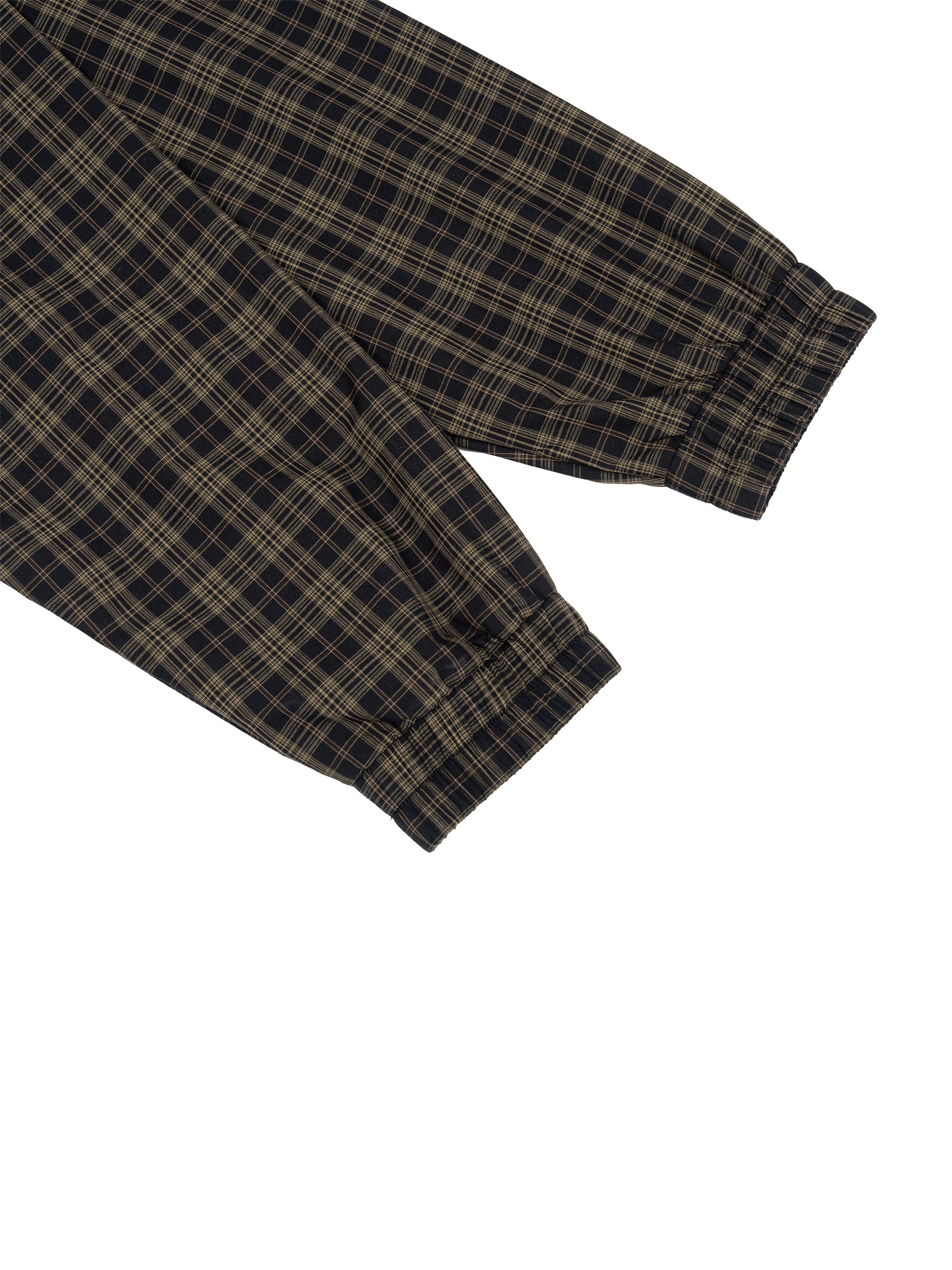 O | plaid full-zip track jacket
