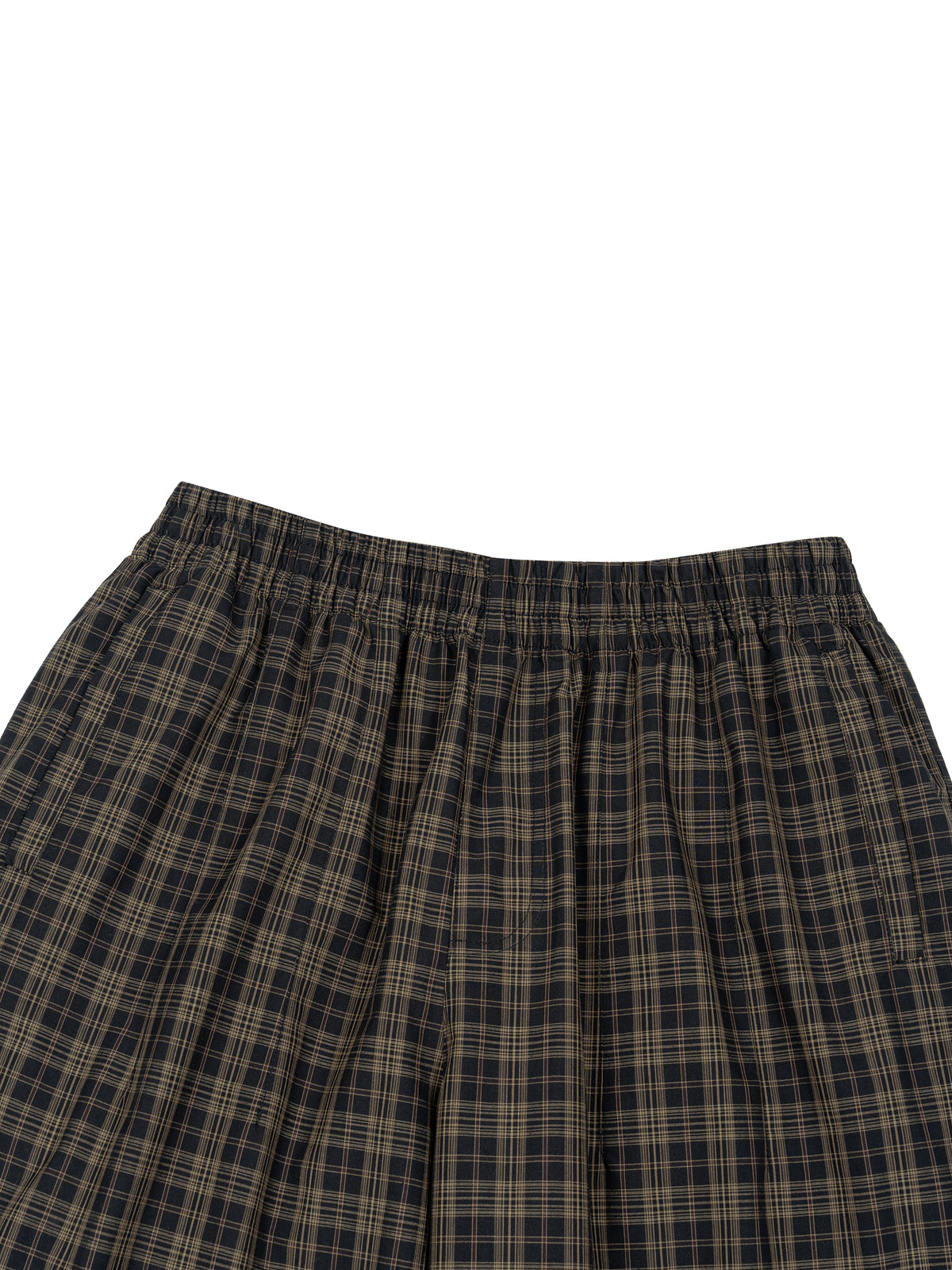 O | plaid wide leg pants
