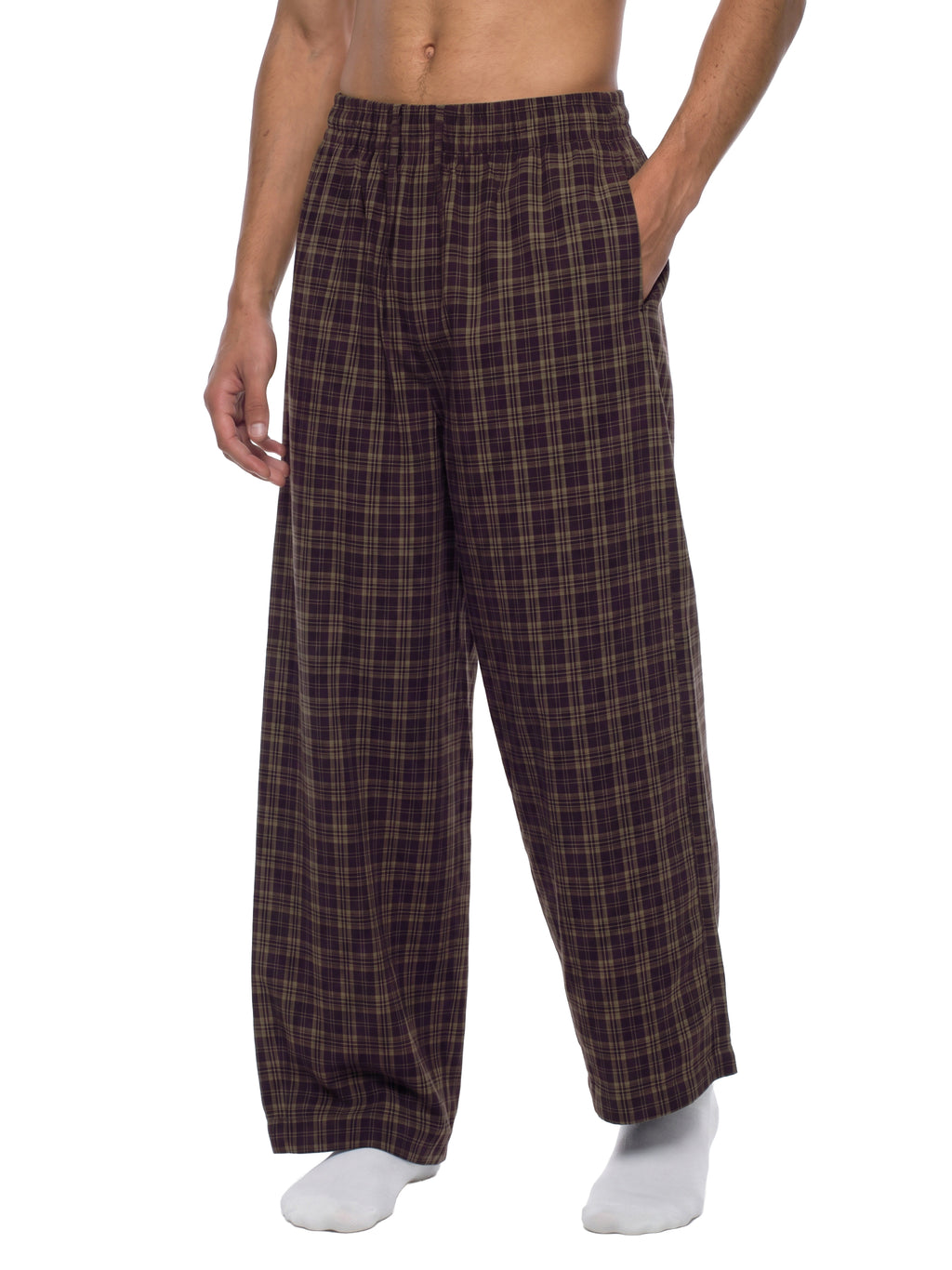 O | plaid wide leg pants