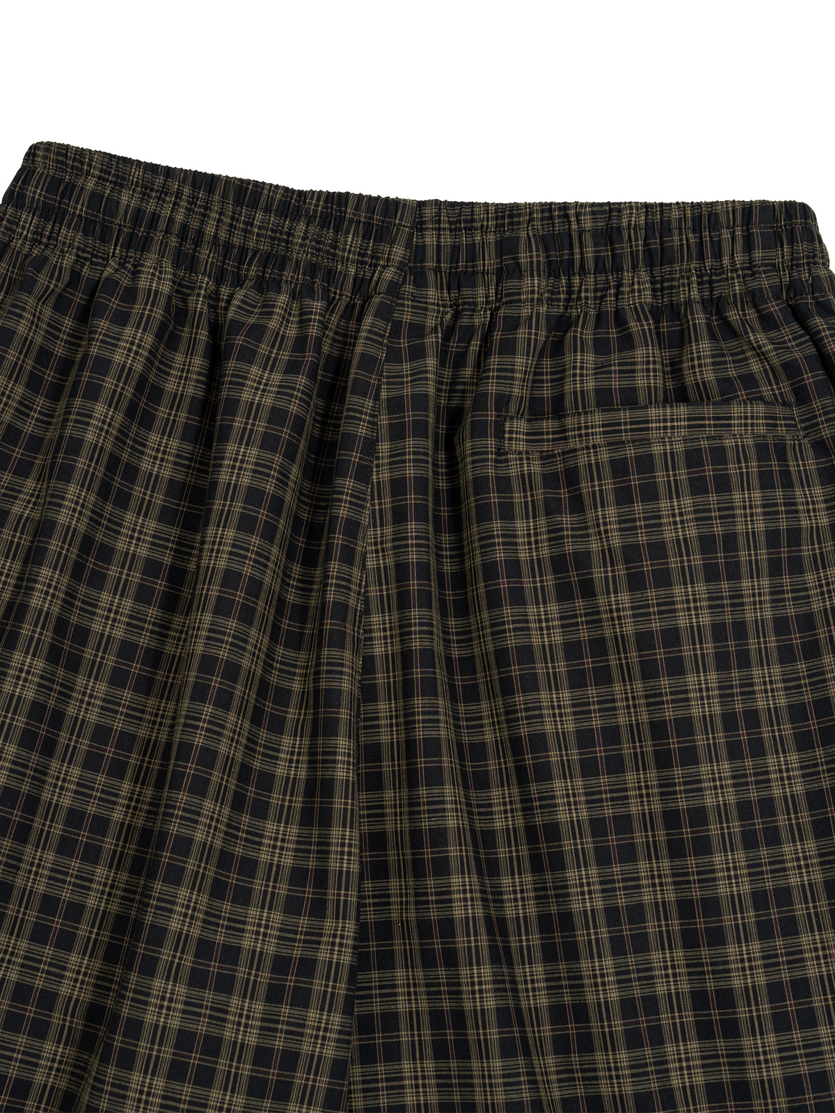 O | plaid wide leg shorts
