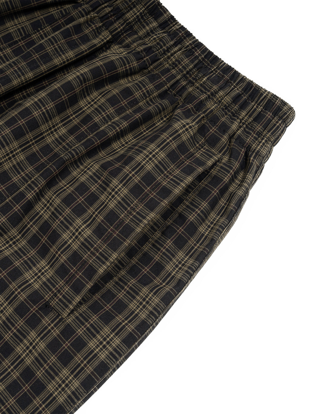 O | plaid wide leg shorts