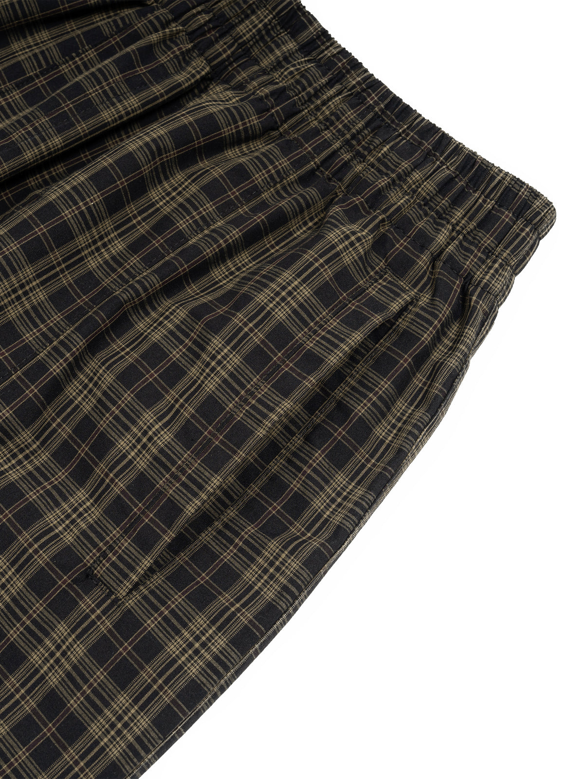 O | plaid wide leg shorts