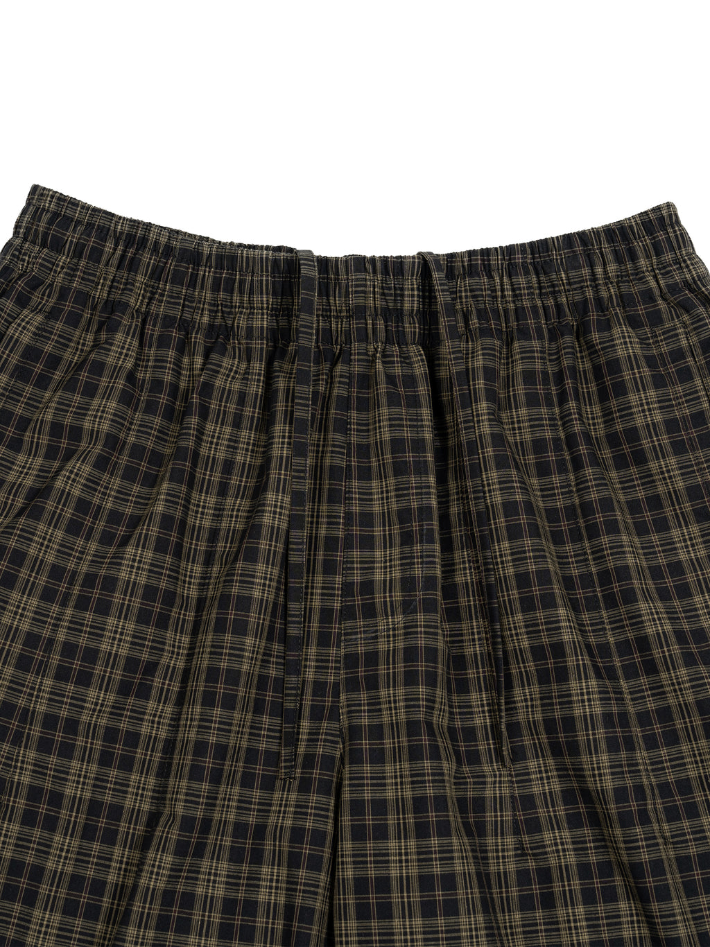 O | plaid wide leg shorts