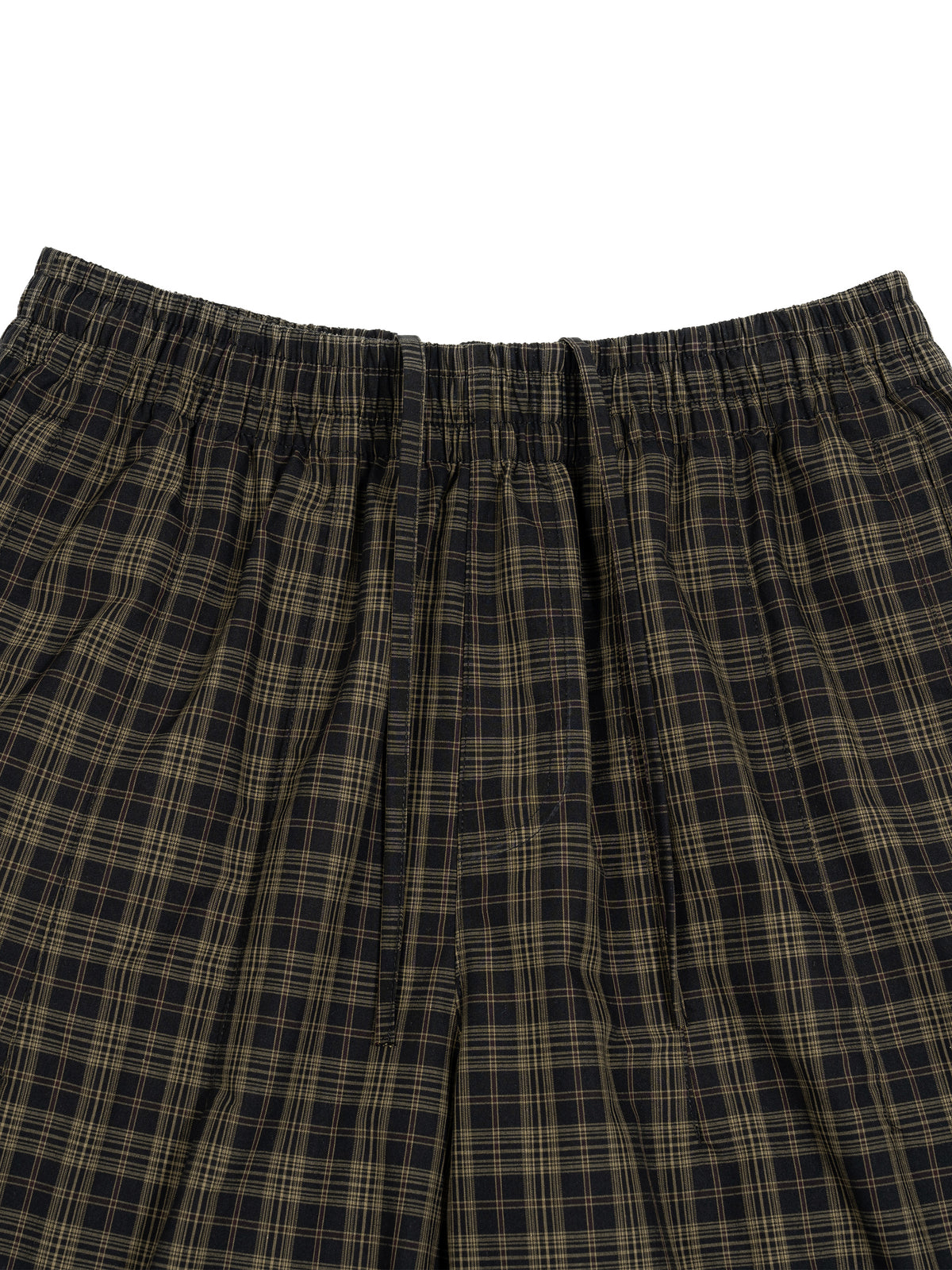 O | plaid wide leg shorts