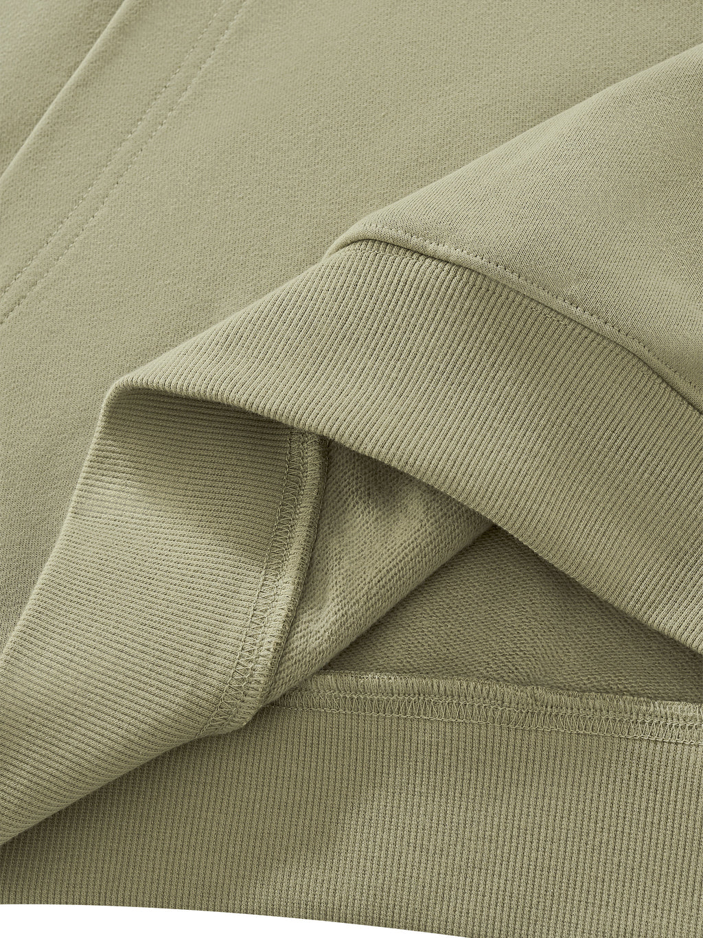 O | heavyweight ruched sleeves hoodie