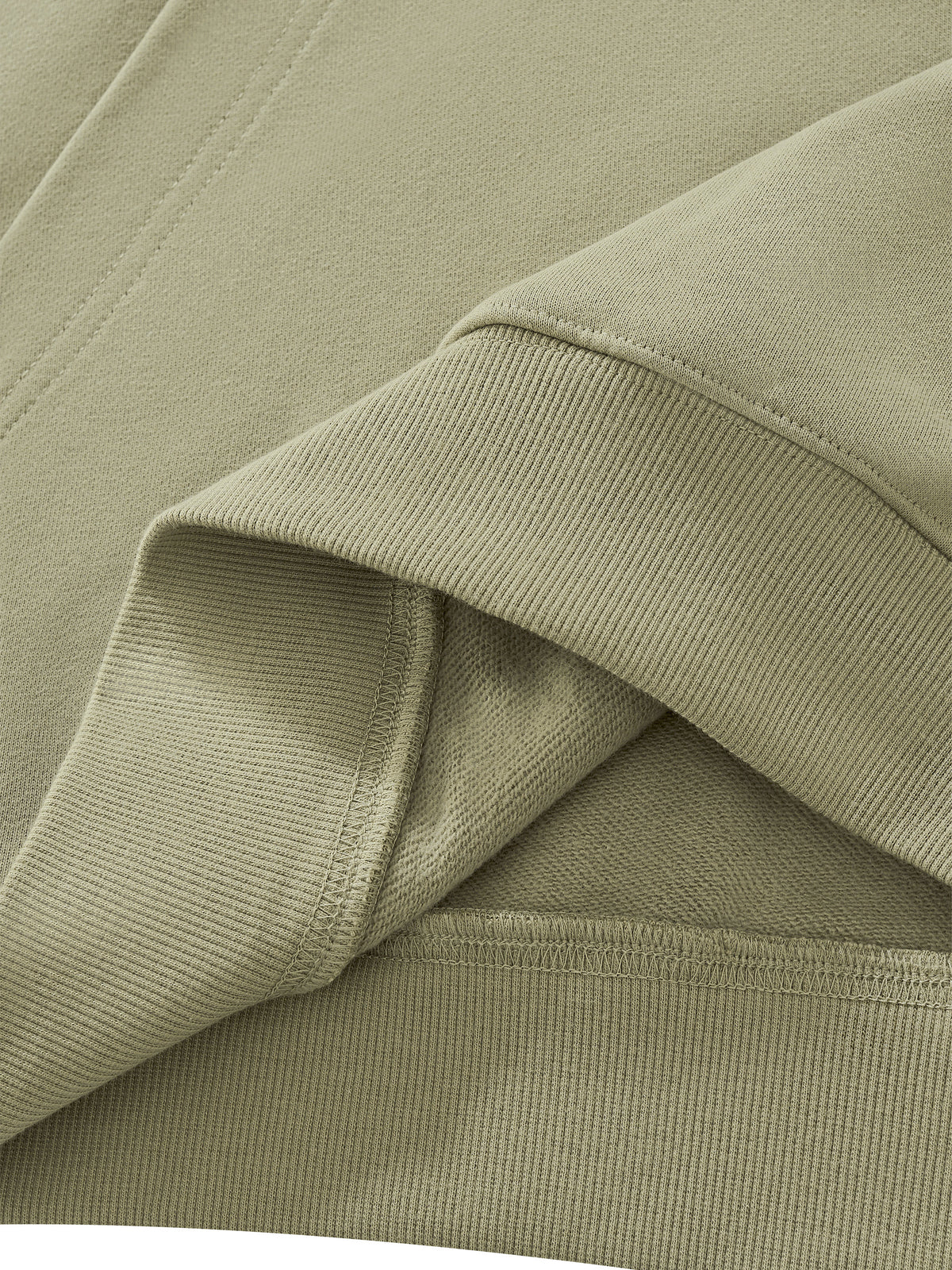 O | heavyweight ruched sleeves hoodie
