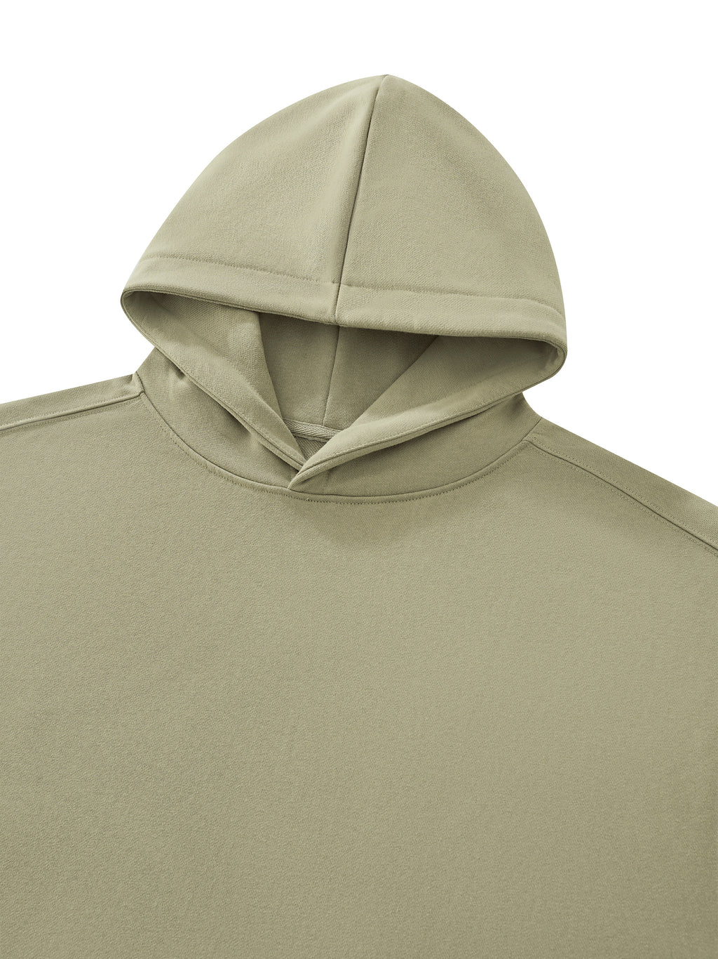 O | heavyweight ruched sleeves hoodie
