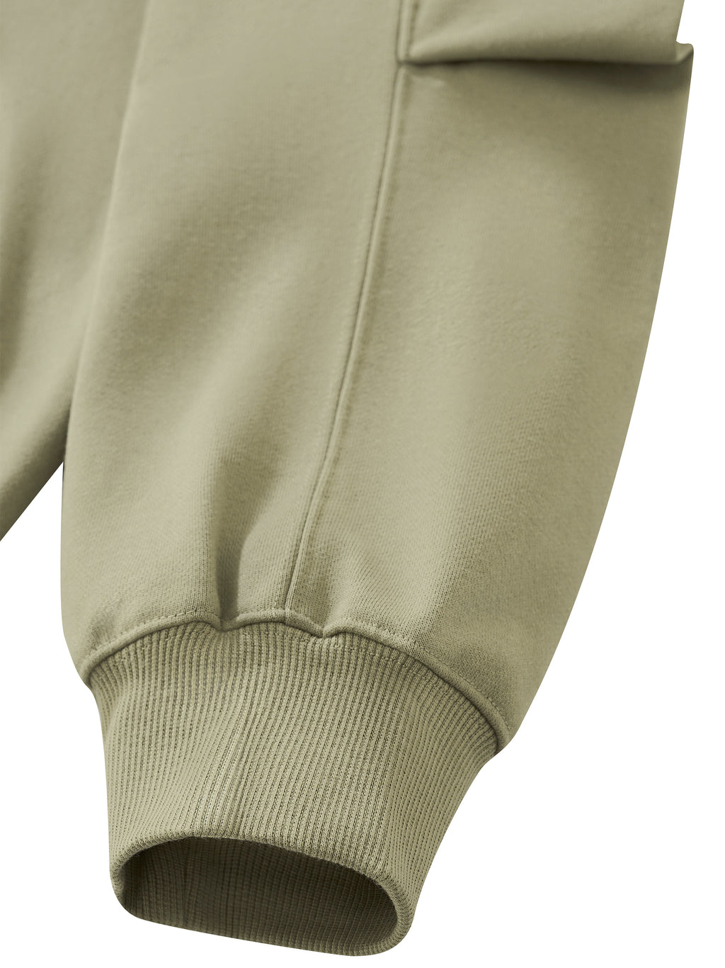 O | heavyweight ruched sleeves hoodie