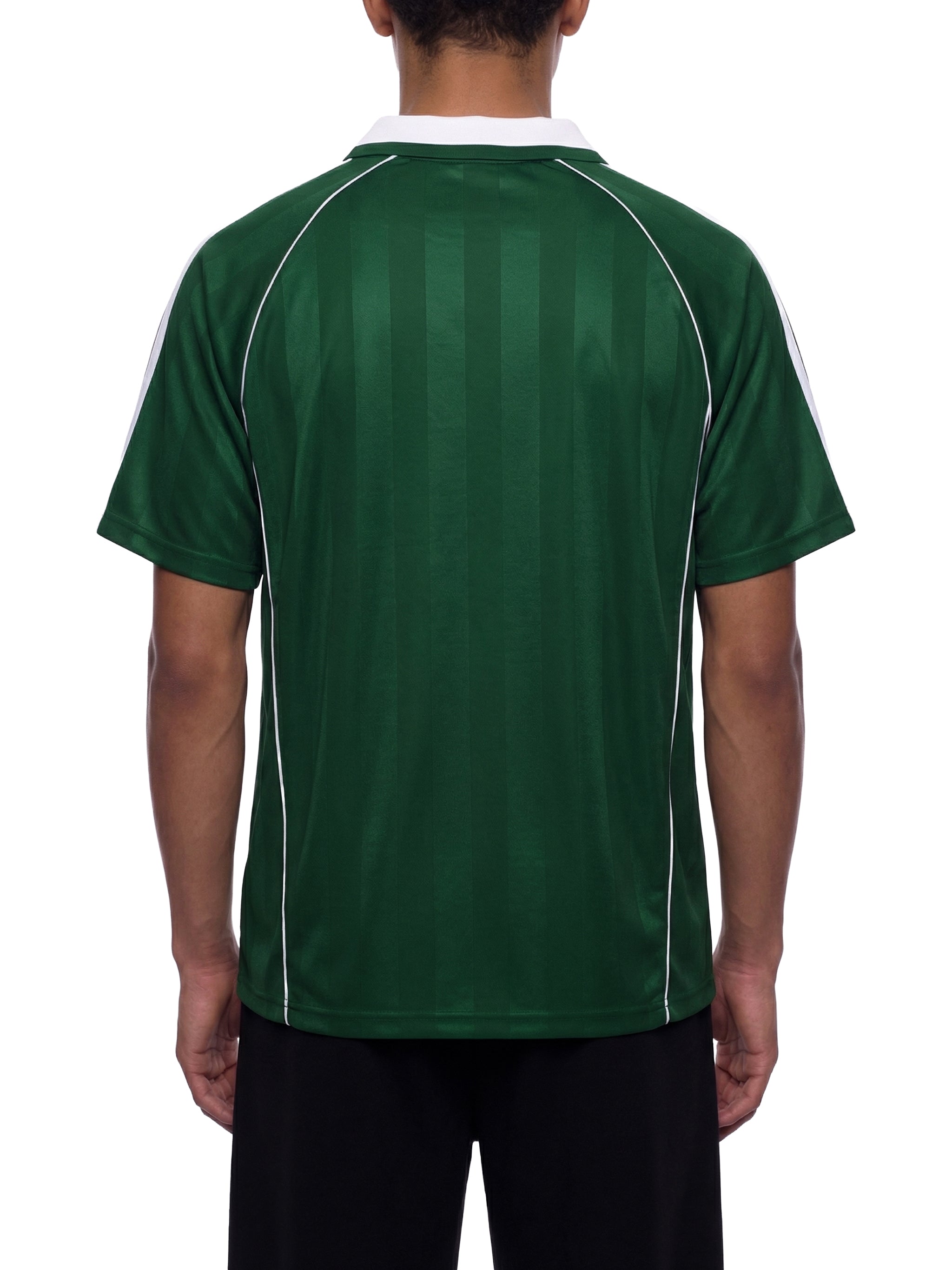 O | shadow stripe collared soccer jersey