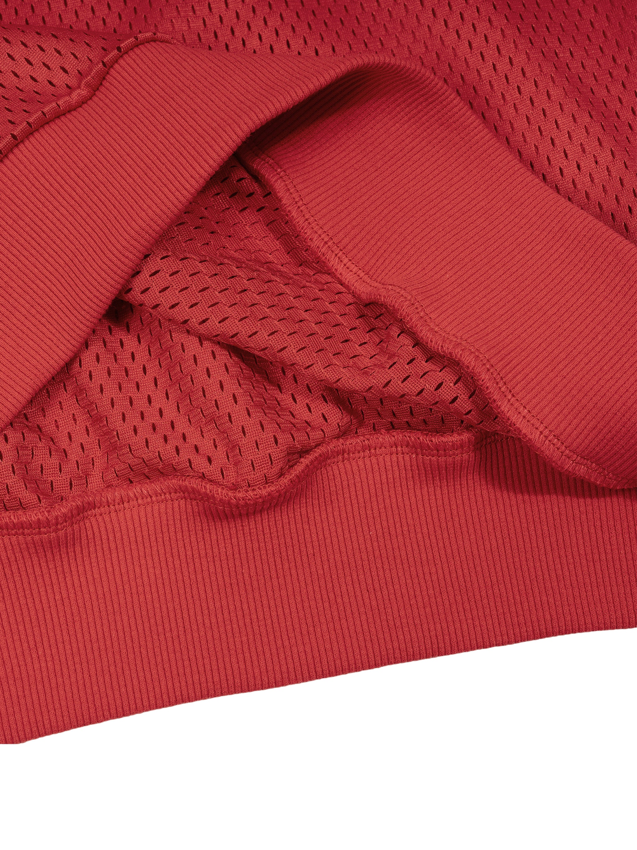 O | panel mesh sleeveless hoodie