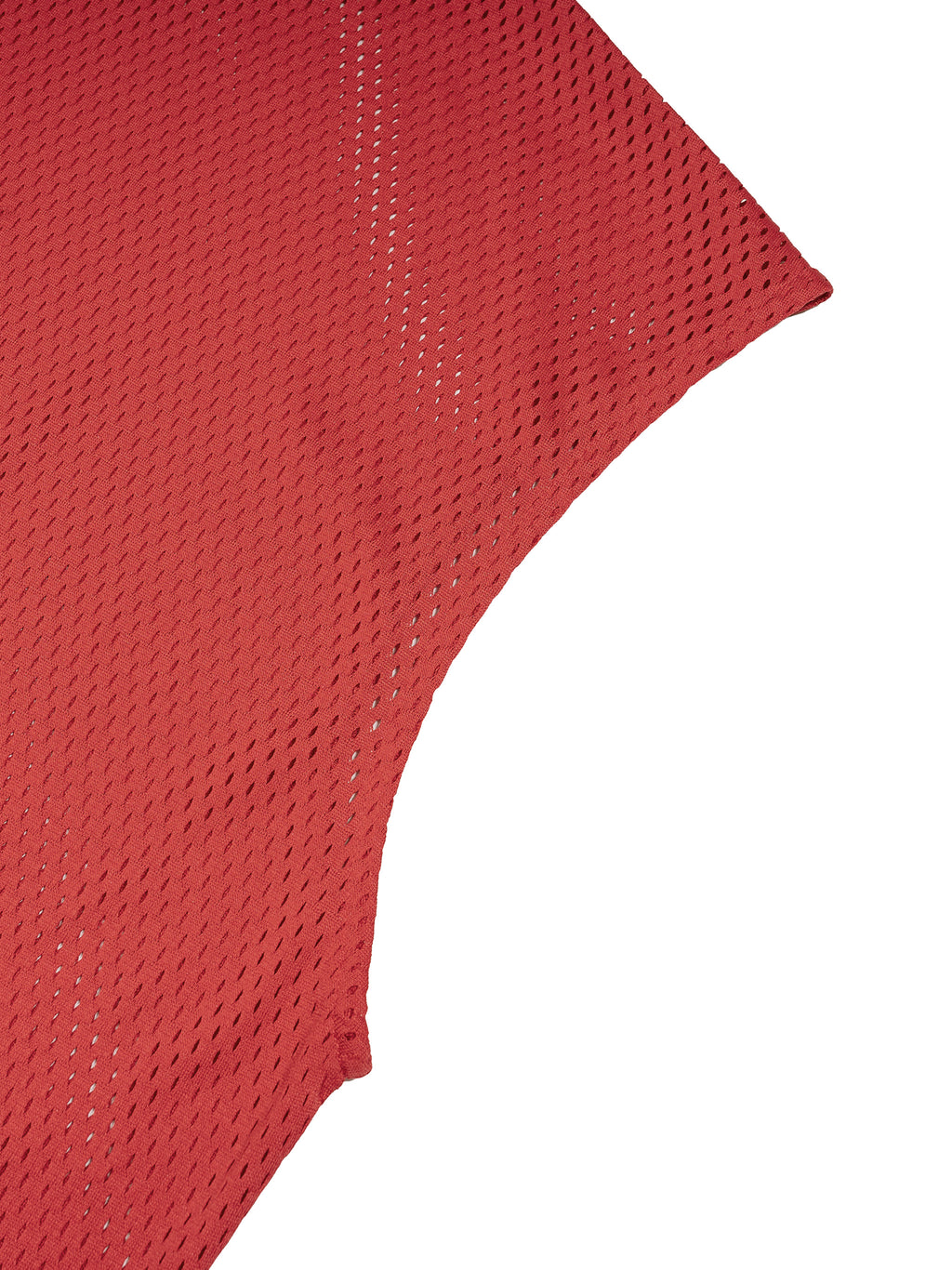 O | panel mesh sleeveless hoodie