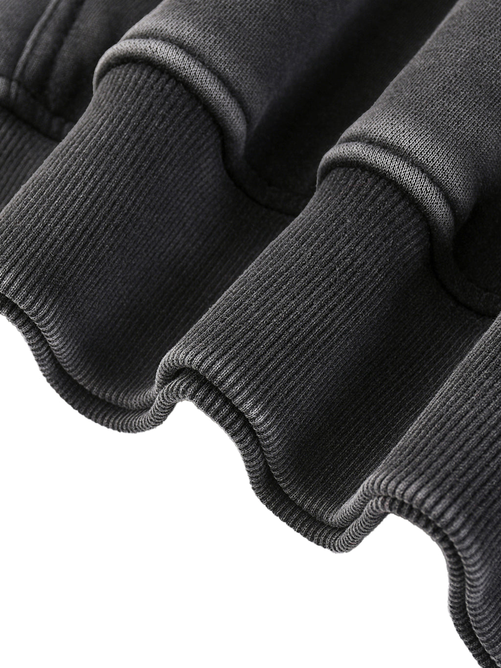 O | snow-wash fleece oversized hoodie
