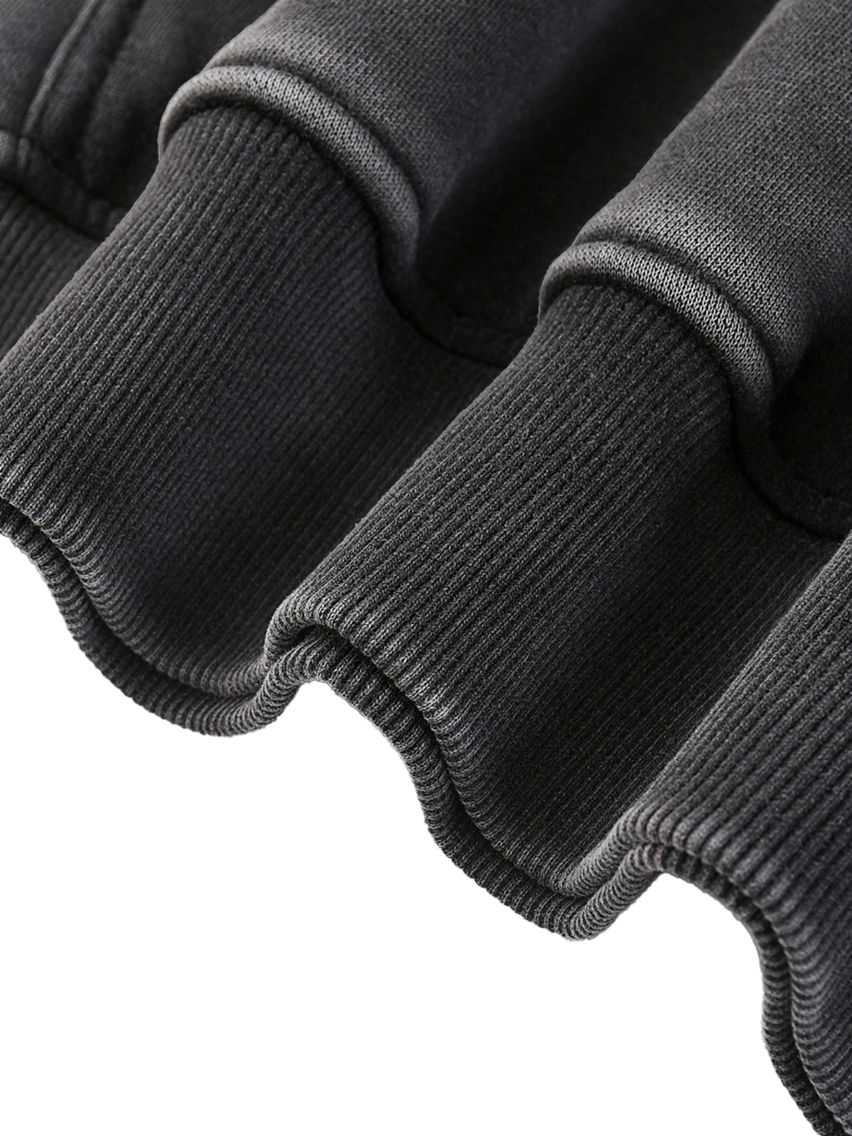O | snow-wash fleece oversized hoodie